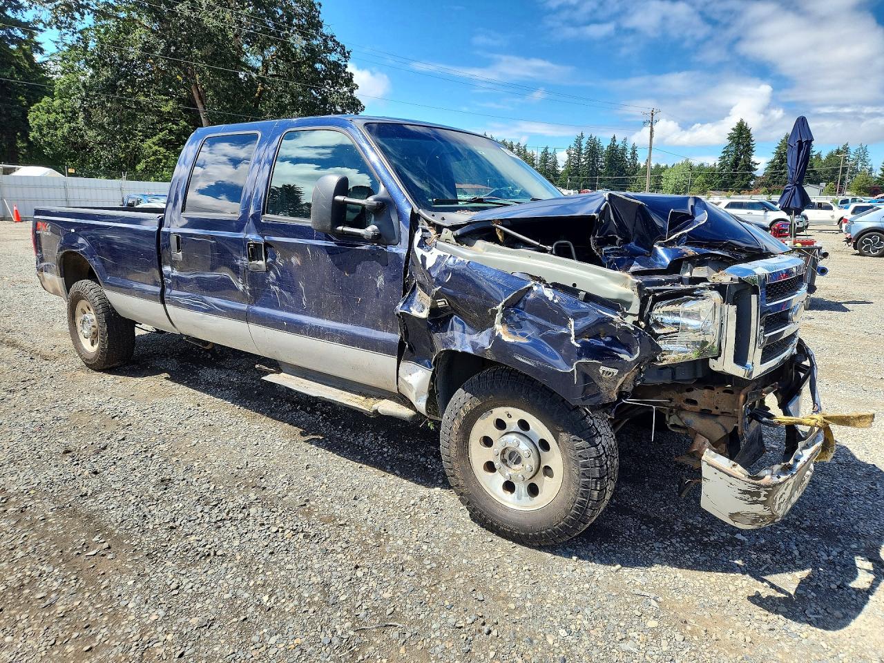 2006 Ford F250 Super Duty Blue vin: 1FTSW21Y66EC29110