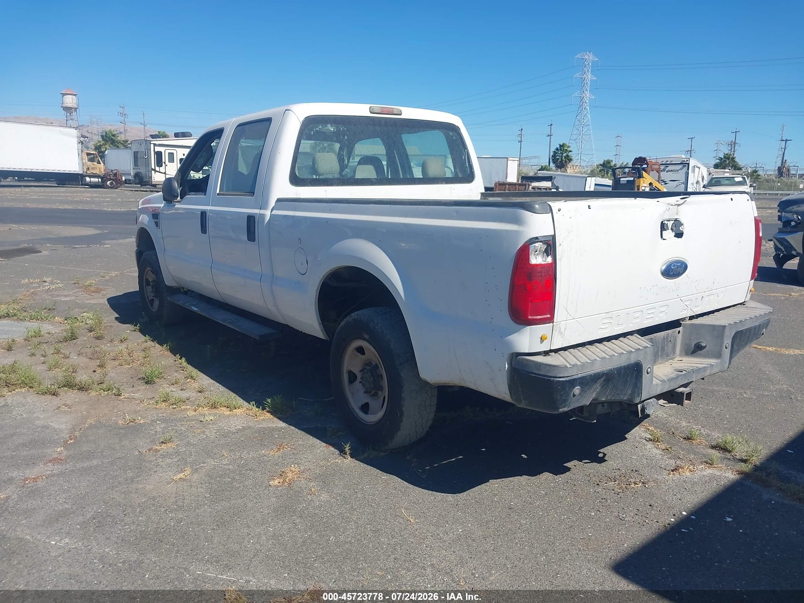 2008 Ford F-250 Fx4/harley-davidson/king Ranch/lariat/xl/xlt White vin: 1FTSW21Y98EA98483