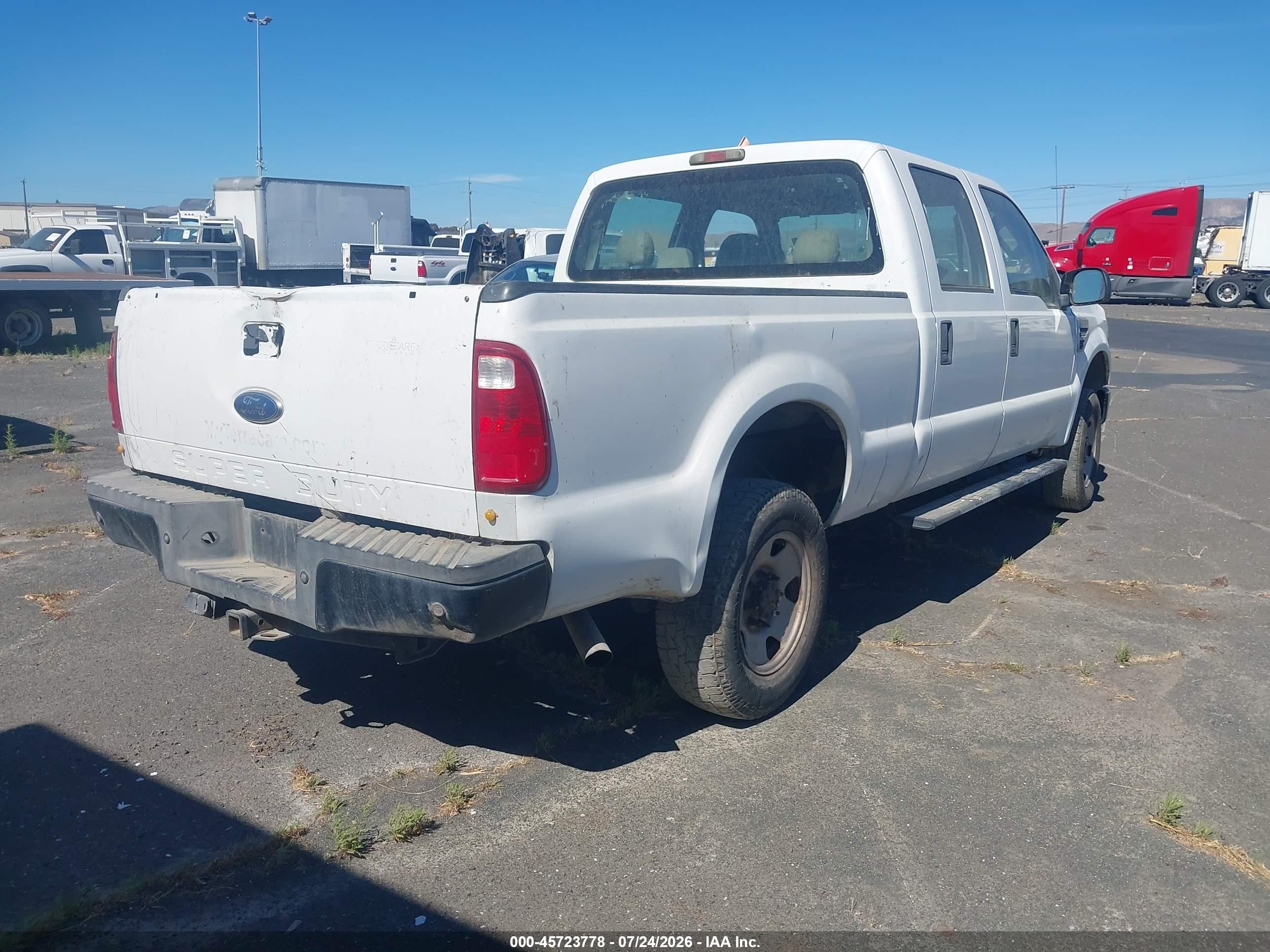 2008 Ford F-250 Fx4/harley-davidson/king Ranch/lariat/xl/xlt White vin: 1FTSW21Y98EA98483