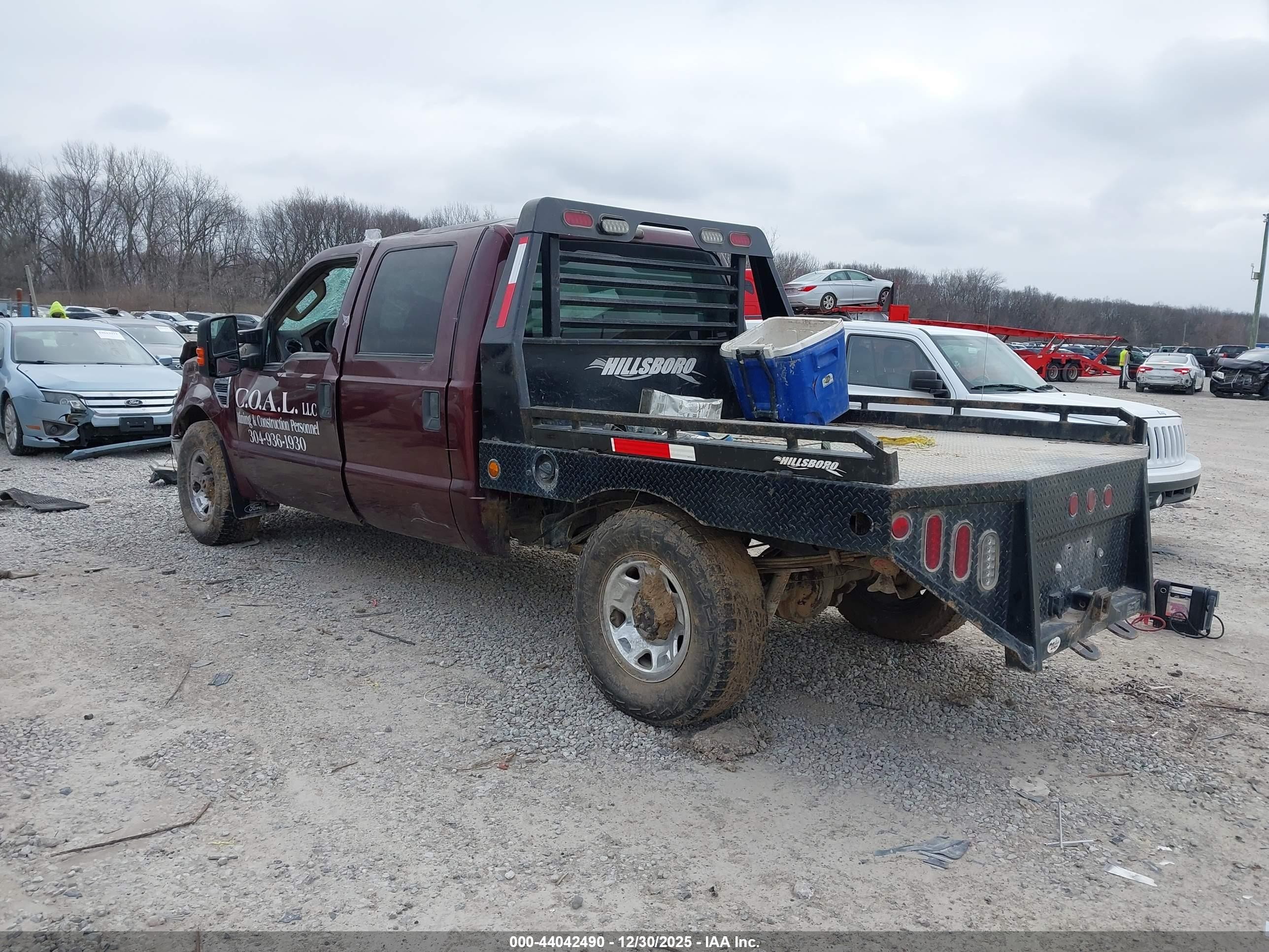 2009 Ford F-250 Fx4/harley-davidson/king Ranch/lariat/xl/xlt Maroon vin: 1FTSW21Y99EB18572