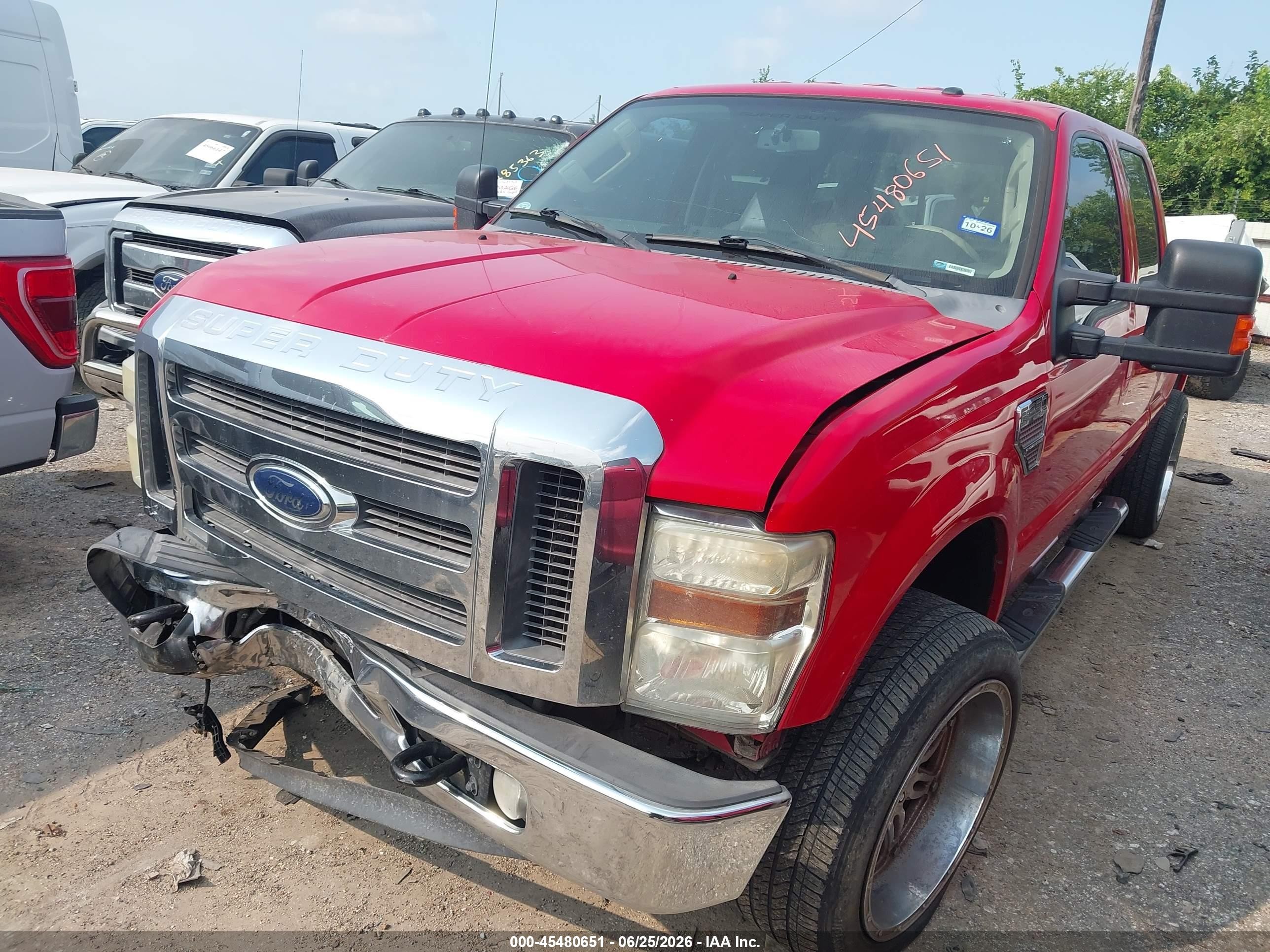 2010 Ford Super Duty F-250 Srw King Ranch/lariat/xl/xlt Red vin: 1FTSW2AR0AEB13421