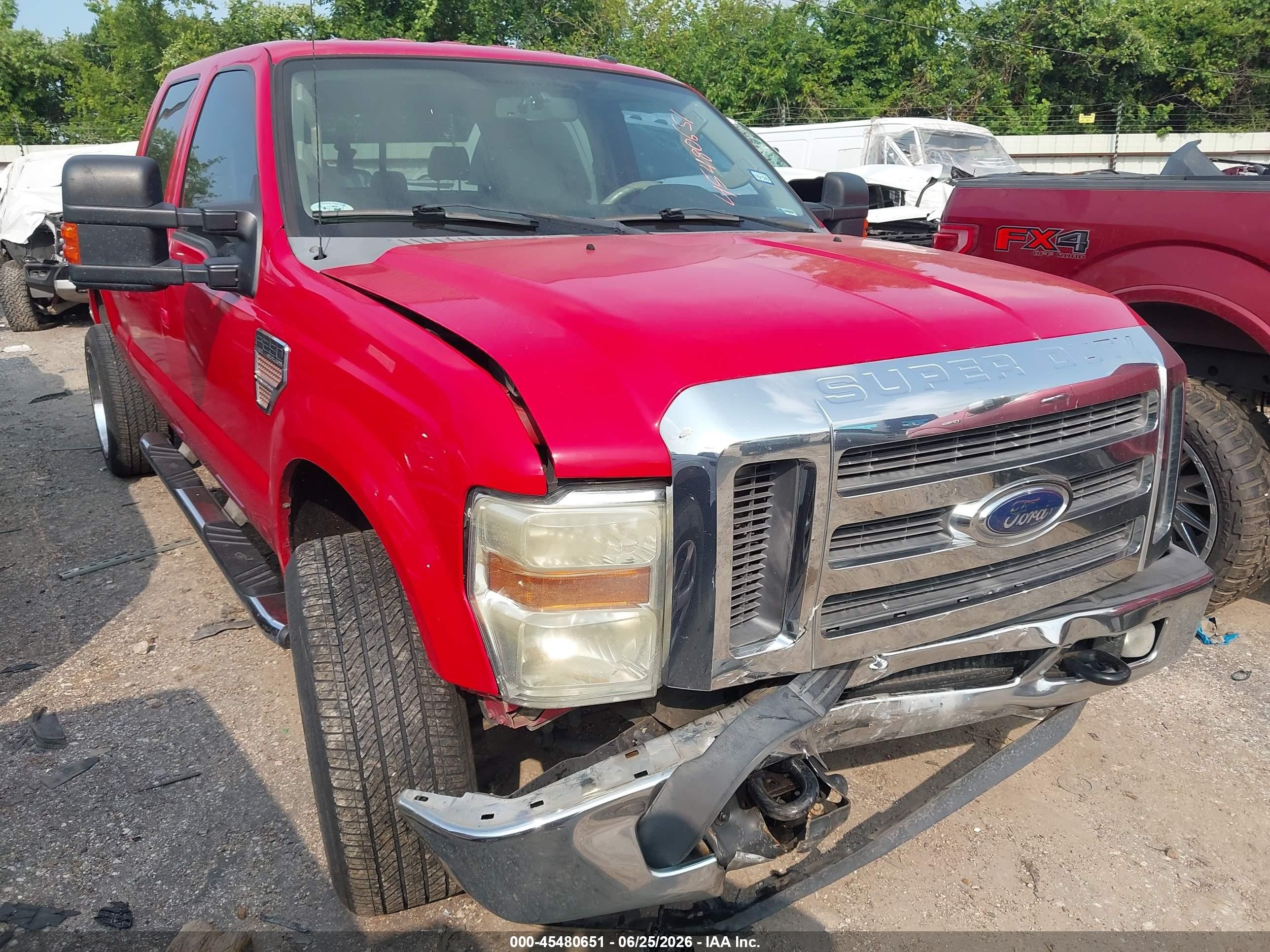 2010 Ford Super Duty F-250 Srw King Ranch/lariat/xl/xlt Red vin: 1FTSW2AR0AEB13421
