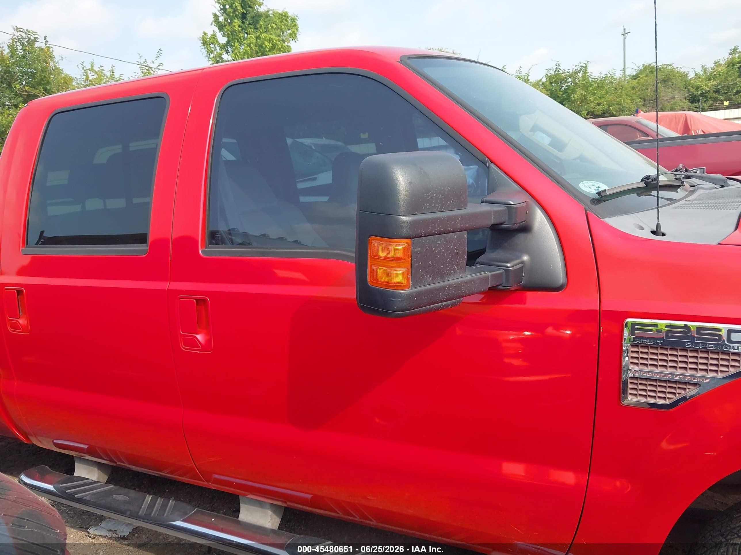 2010 Ford Super Duty F-250 Srw King Ranch/lariat/xl/xlt Red vin: 1FTSW2AR0AEB13421