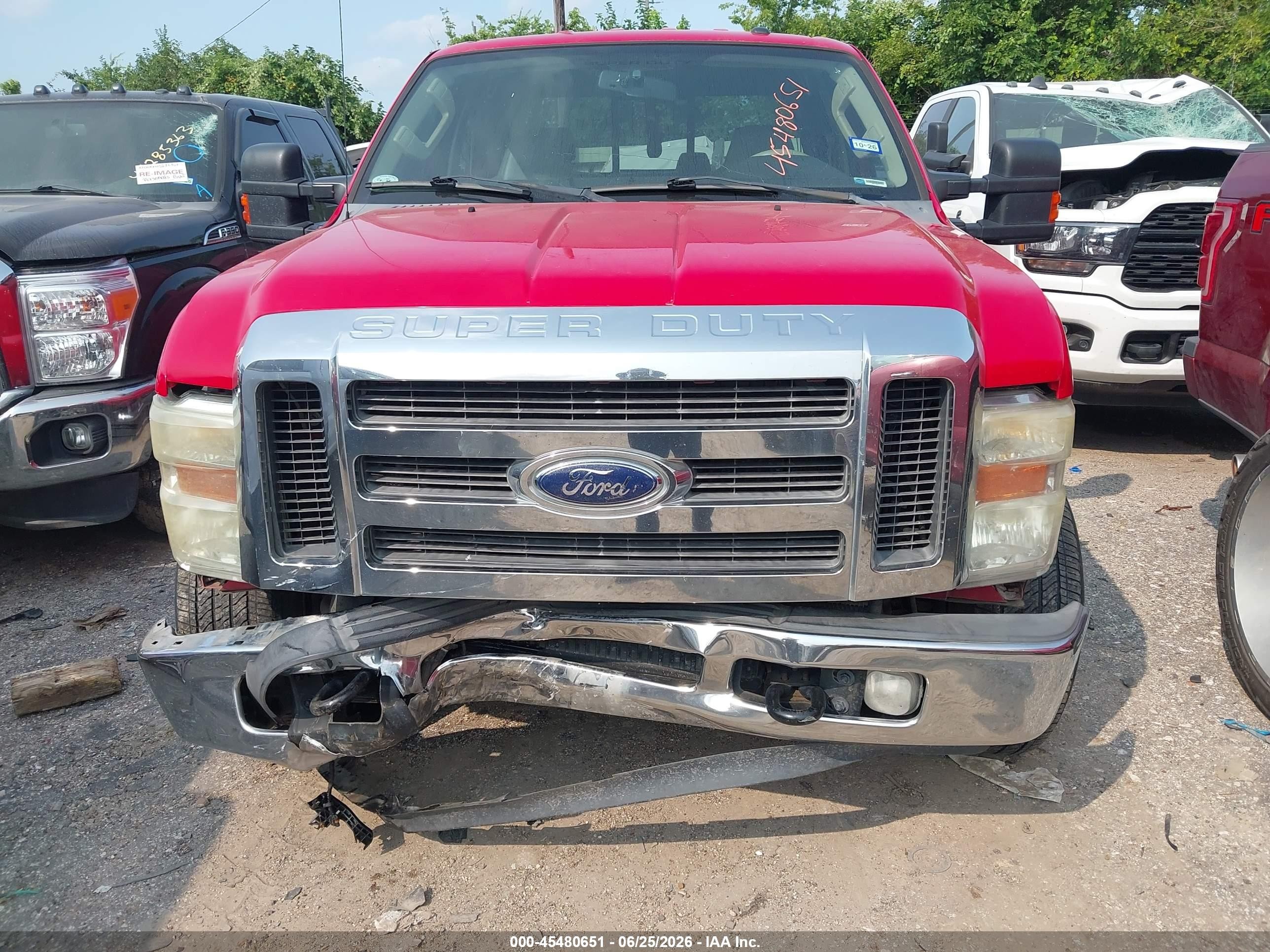 2010 Ford Super Duty F-250 Srw King Ranch/lariat/xl/xlt Red vin: 1FTSW2AR0AEB13421