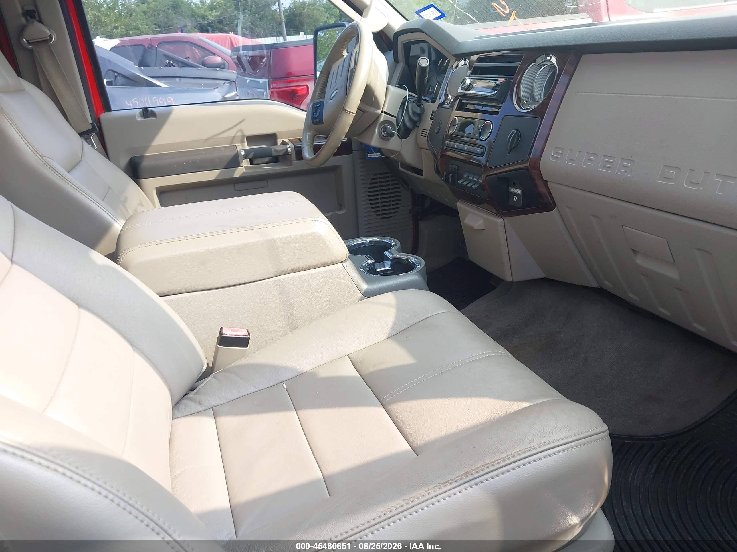 2010 Ford Super Duty F-250 Srw King Ranch/lariat/xl/xlt Red vin: 1FTSW2AR0AEB13421