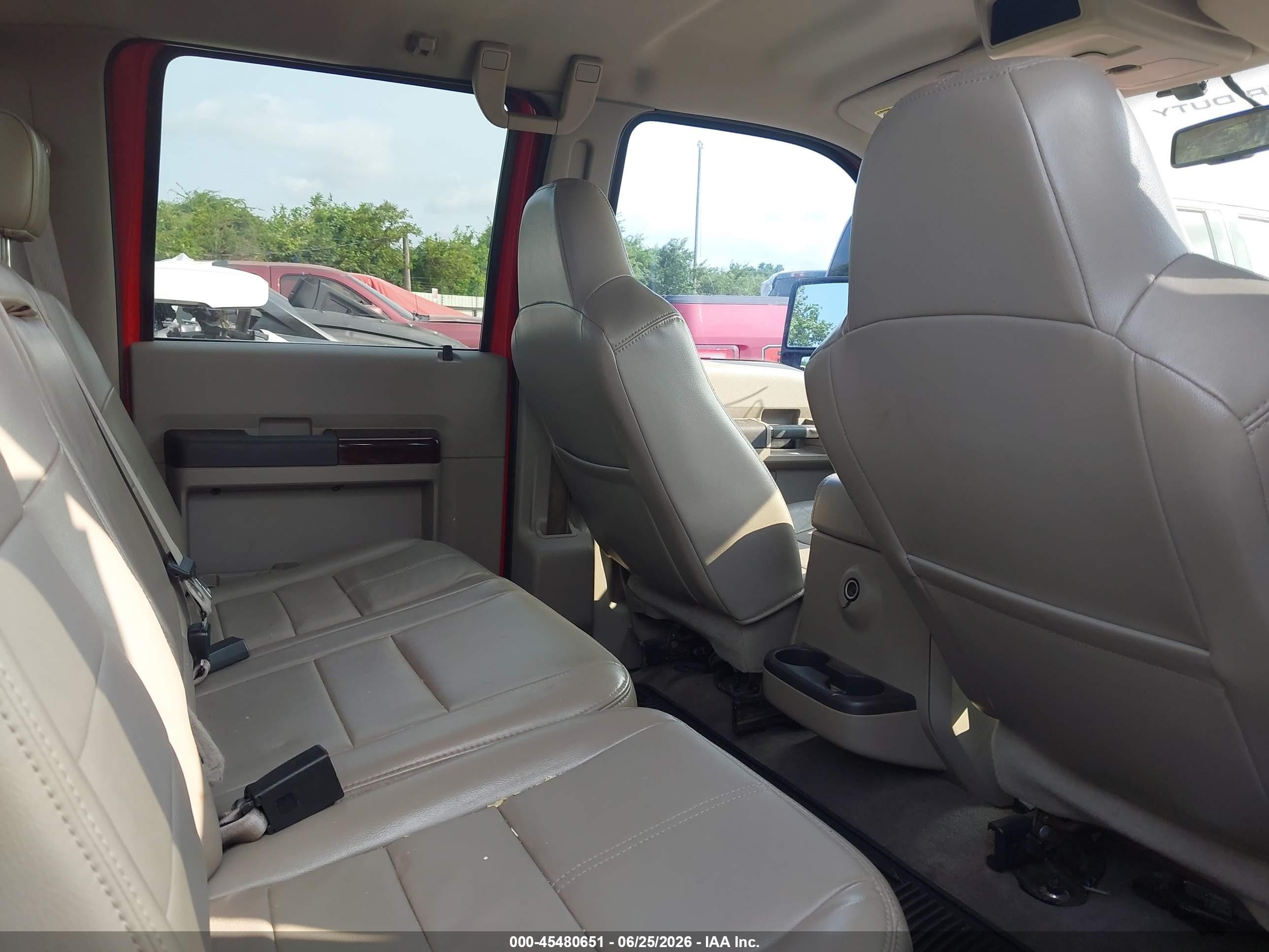 2010 Ford Super Duty F-250 Srw King Ranch/lariat/xl/xlt Red vin: 1FTSW2AR0AEB13421