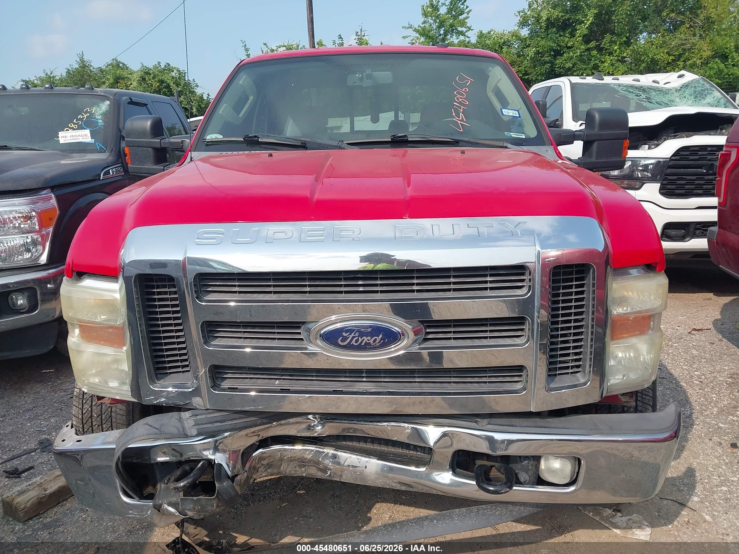 2010 Ford Super Duty F-250 Srw King Ranch/lariat/xl/xlt Red vin: 1FTSW2AR0AEB13421