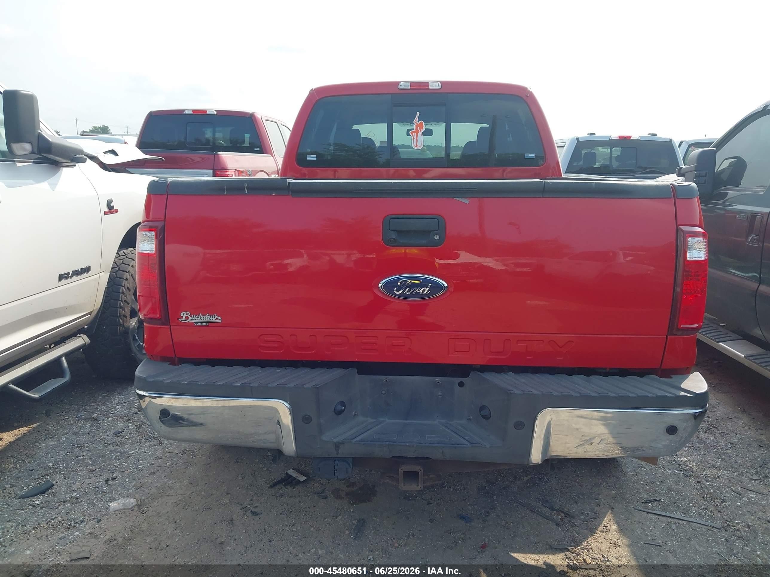 2010 Ford Super Duty F-250 Srw King Ranch/lariat/xl/xlt Red vin: 1FTSW2AR0AEB13421