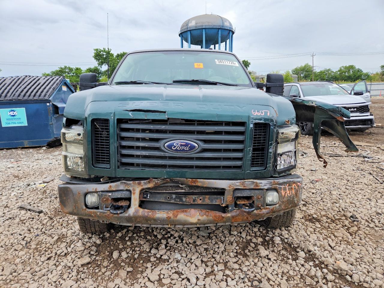 2010 Ford F250 Super Duty Green vin: 1FTSW2B50AEA06431