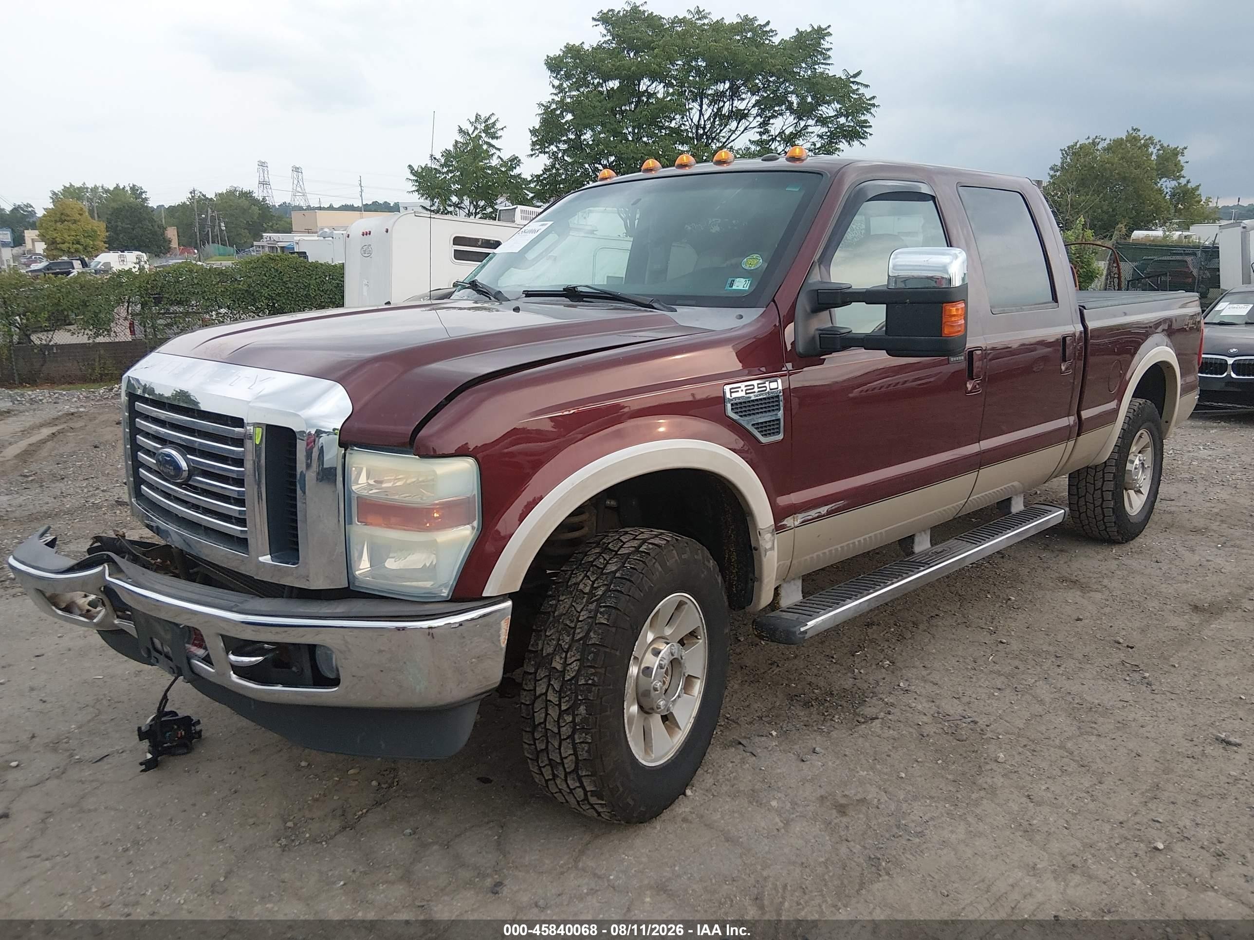 2010 Ford Super Duty F-250 Srw Cabelas/king Ranch/lariat/xl/xlt Burgundy vin: 1FTSW2B50AEB41697