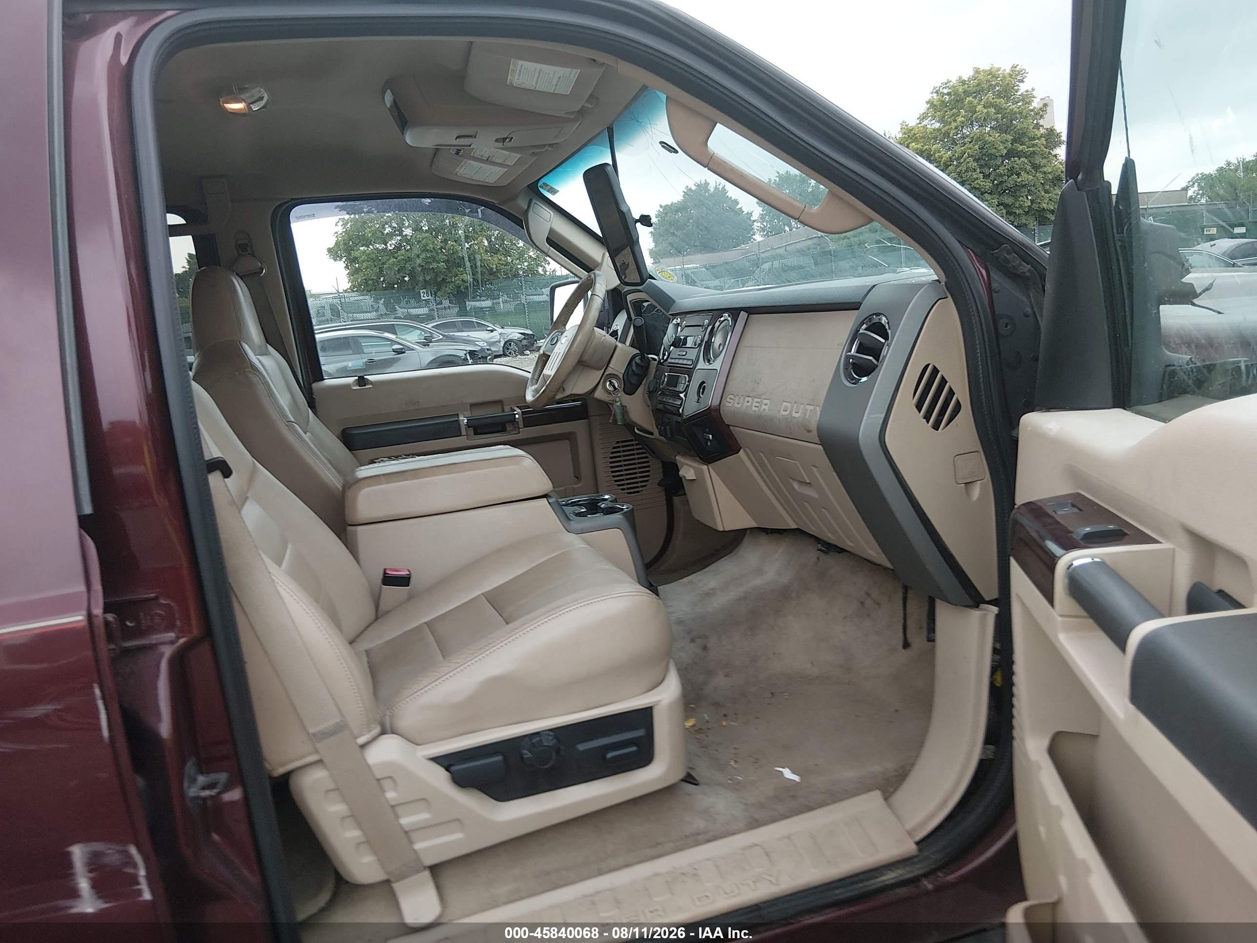2010 Ford Super Duty F-250 Srw Cabelas/king Ranch/lariat/xl/xlt Burgundy vin: 1FTSW2B50AEB41697