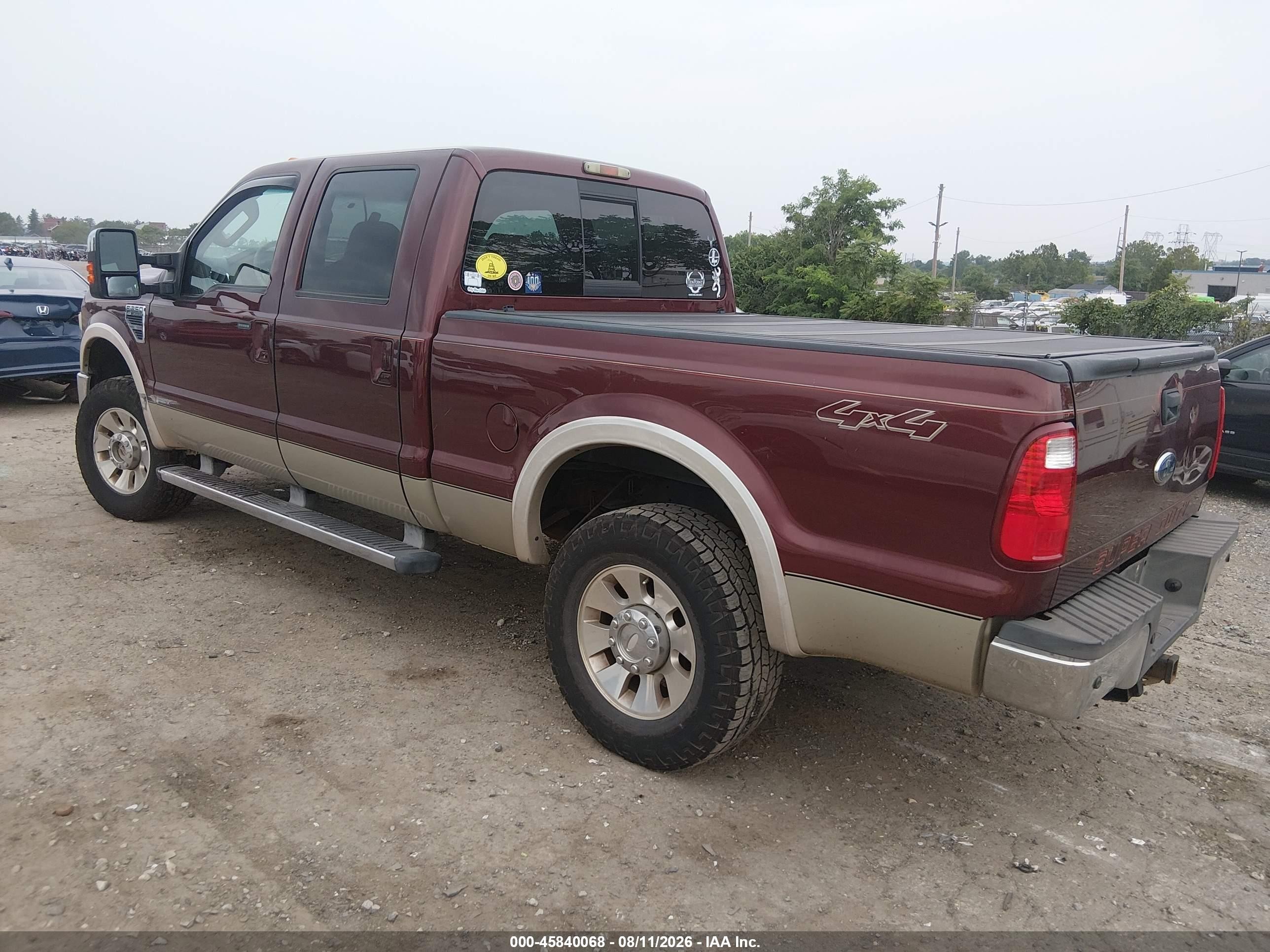 2010 Ford Super Duty F-250 Srw Cabelas/king Ranch/lariat/xl/xlt Burgundy vin: 1FTSW2B50AEB41697