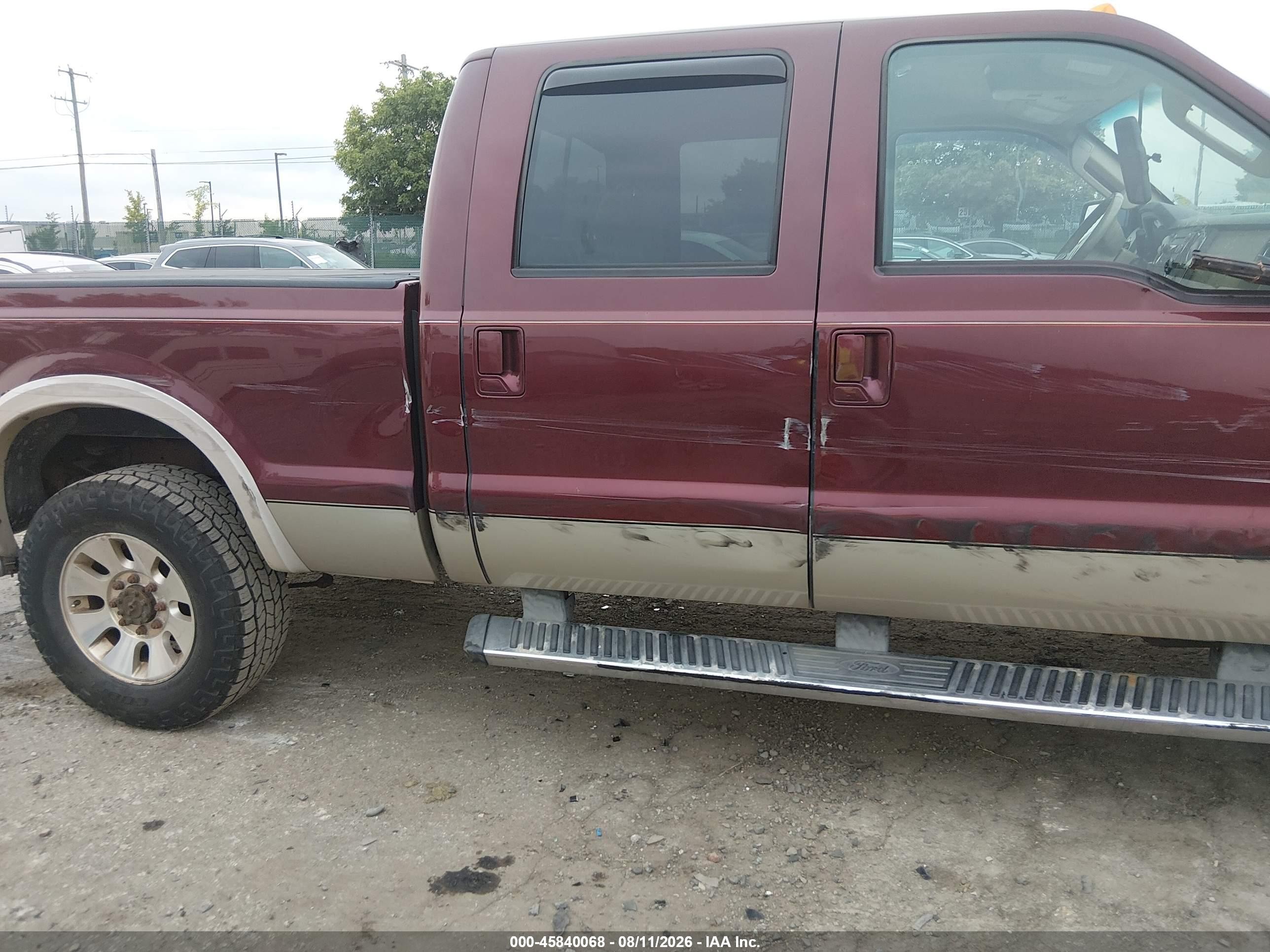 2010 Ford Super Duty F-250 Srw Cabelas/king Ranch/lariat/xl/xlt Burgundy vin: 1FTSW2B50AEB41697