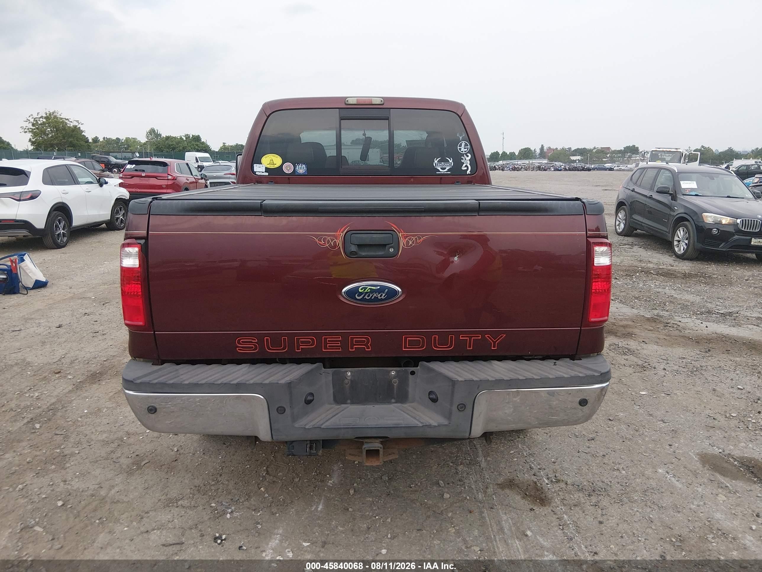 2010 Ford Super Duty F-250 Srw Cabelas/king Ranch/lariat/xl/xlt Burgundy vin: 1FTSW2B50AEB41697