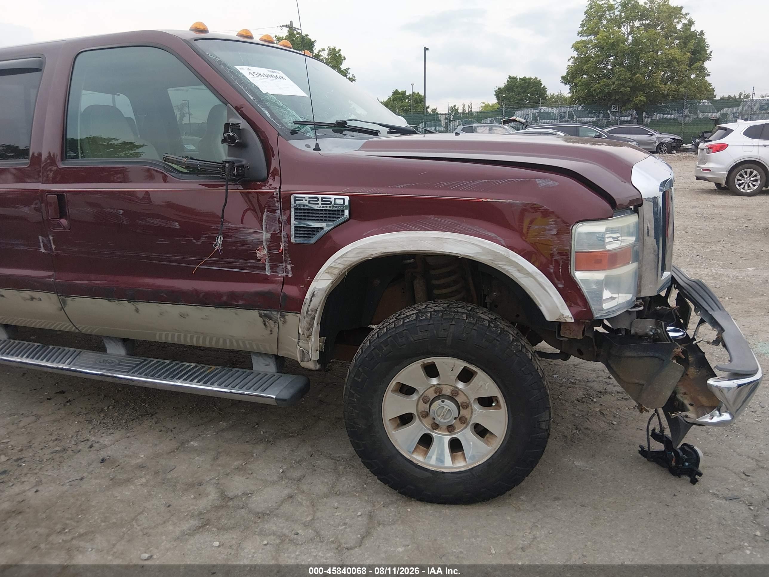 2010 Ford Super Duty F-250 Srw Cabelas/king Ranch/lariat/xl/xlt Burgundy vin: 1FTSW2B50AEB41697