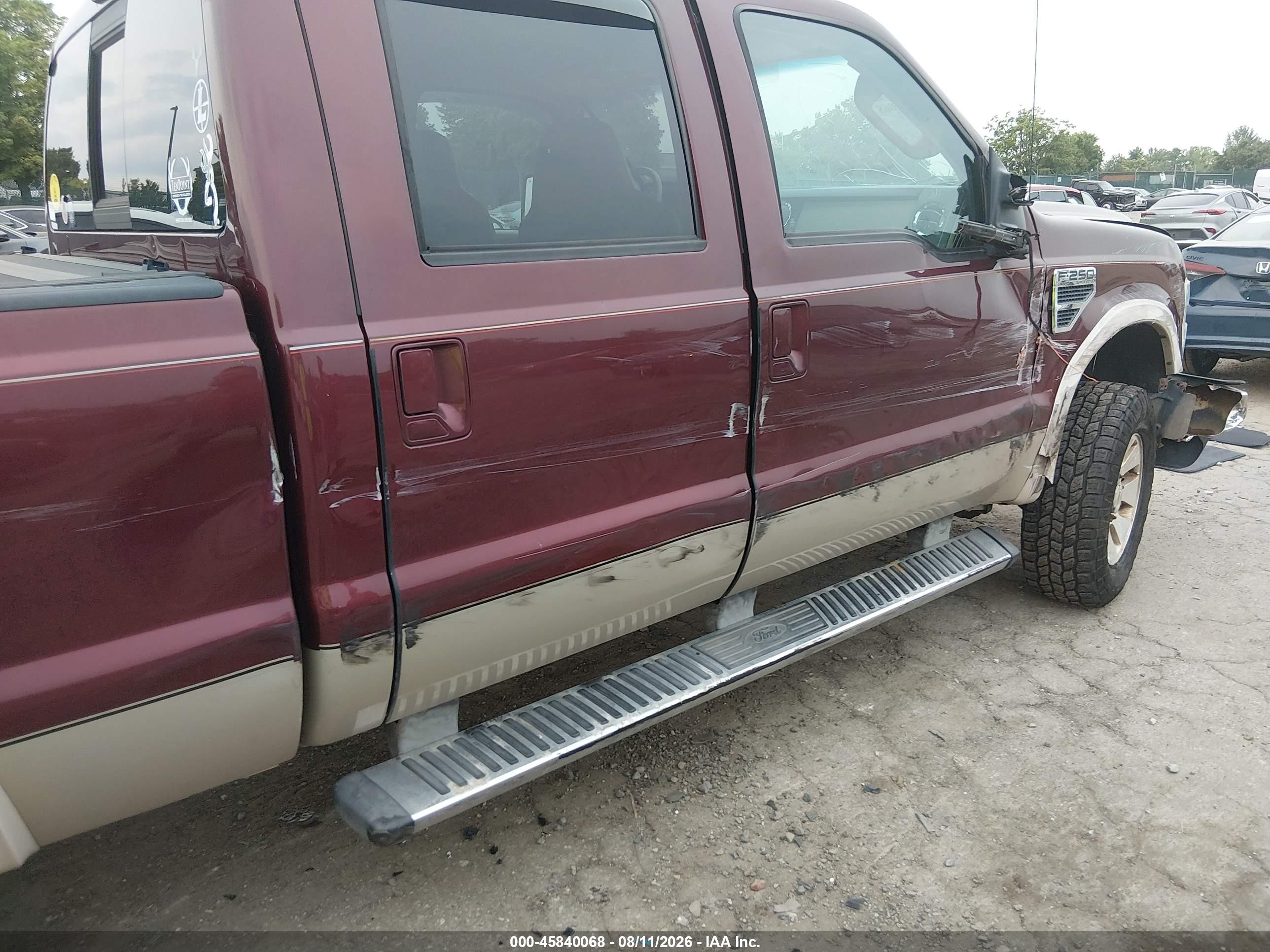 2010 Ford Super Duty F-250 Srw Cabelas/king Ranch/lariat/xl/xlt Burgundy vin: 1FTSW2B50AEB41697