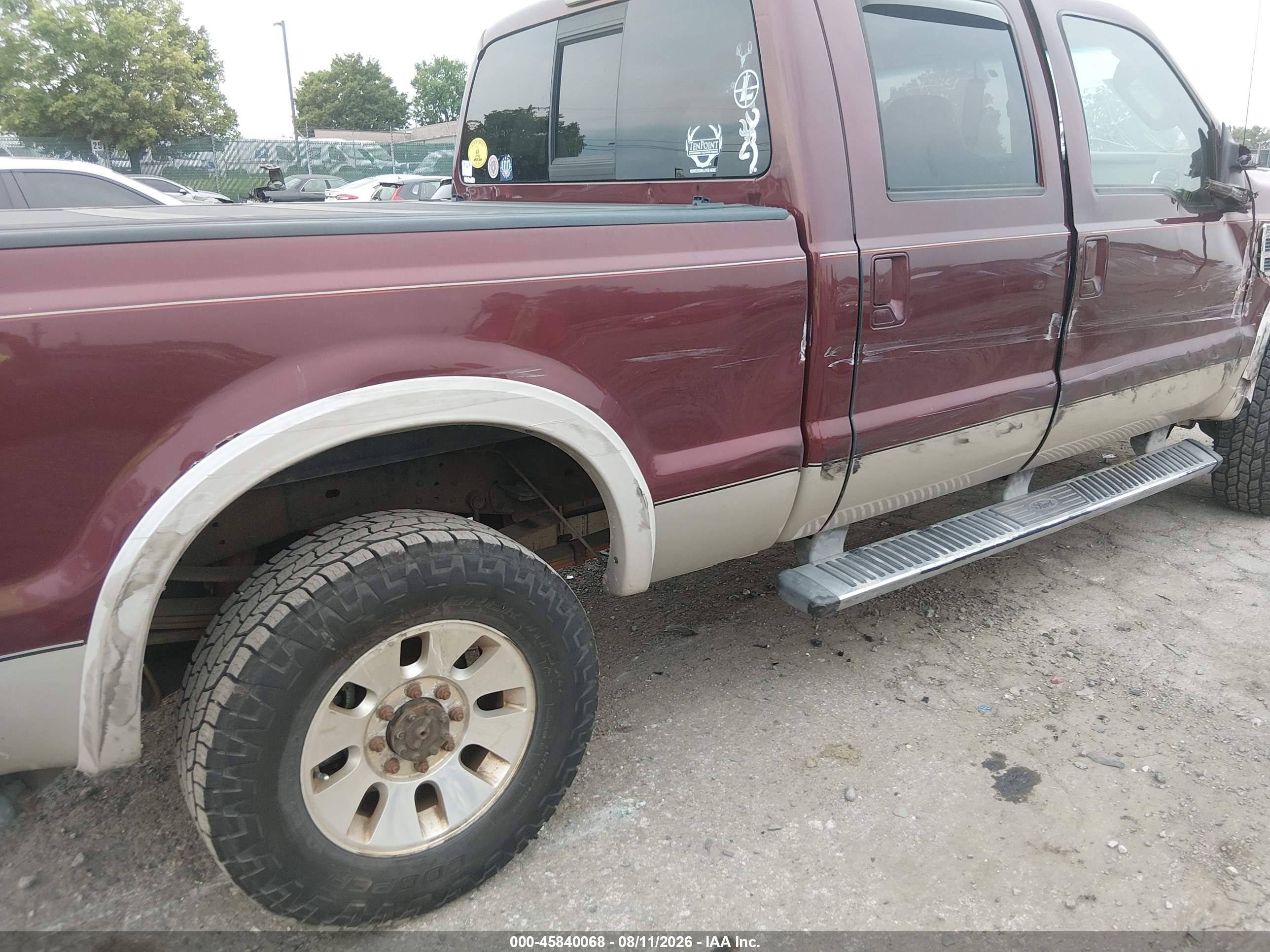 2010 Ford Super Duty F-250 Srw Cabelas/king Ranch/lariat/xl/xlt Burgundy vin: 1FTSW2B50AEB41697