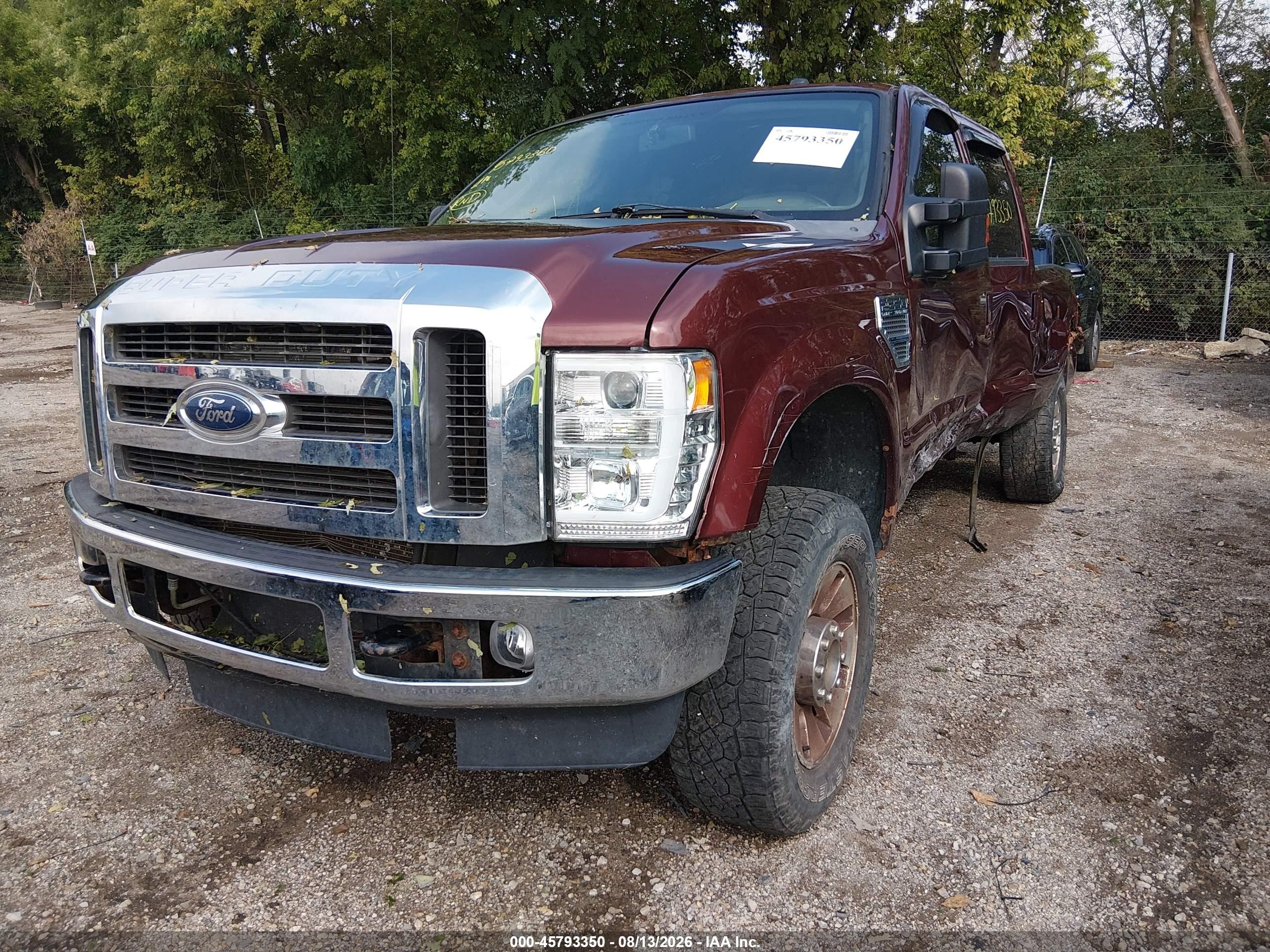 2010 Ford Super Duty F-250 Srw Cabelas/king Ranch/lariat/xl/xlt Maroon vin: 1FTSW2B5XAEB10165