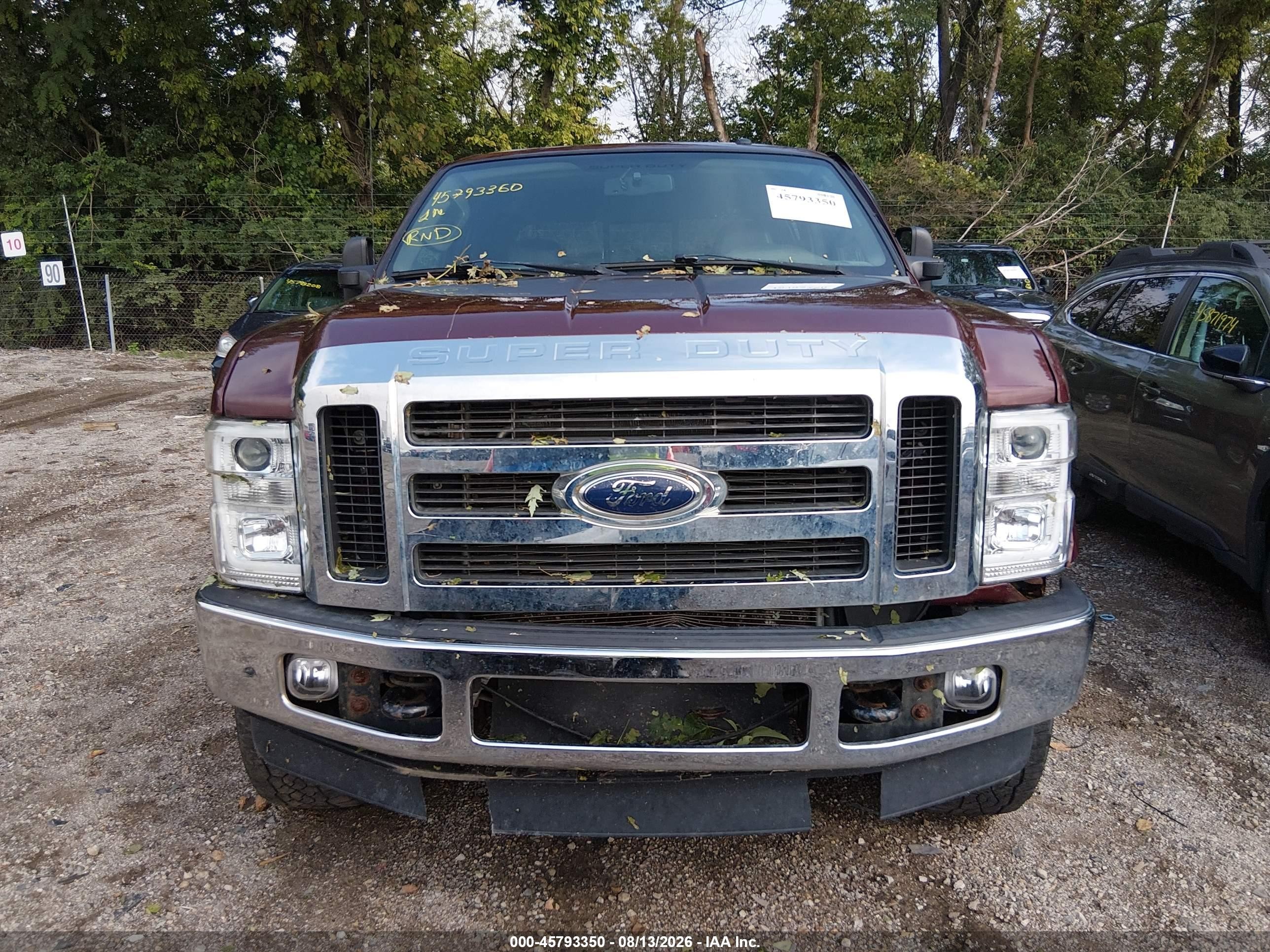 2010 Ford Super Duty F-250 Srw Cabelas/king Ranch/lariat/xl/xlt Maroon vin: 1FTSW2B5XAEB10165