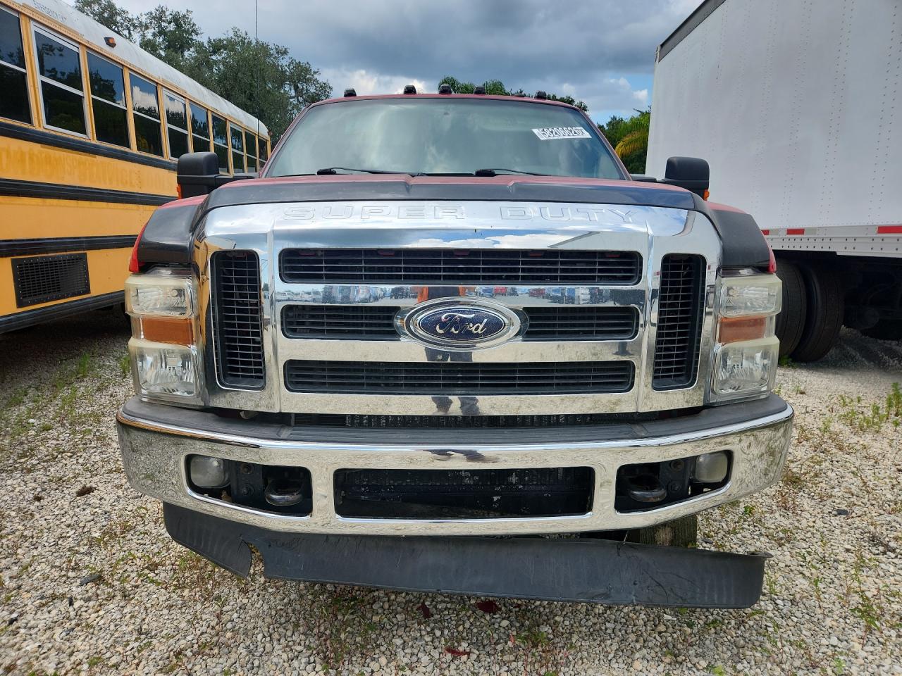 2010 Ford F250 Super Duty Red vin: 1FTSW2BR1AEB02636 Damage: Front Valance, Broken, Replacement Required