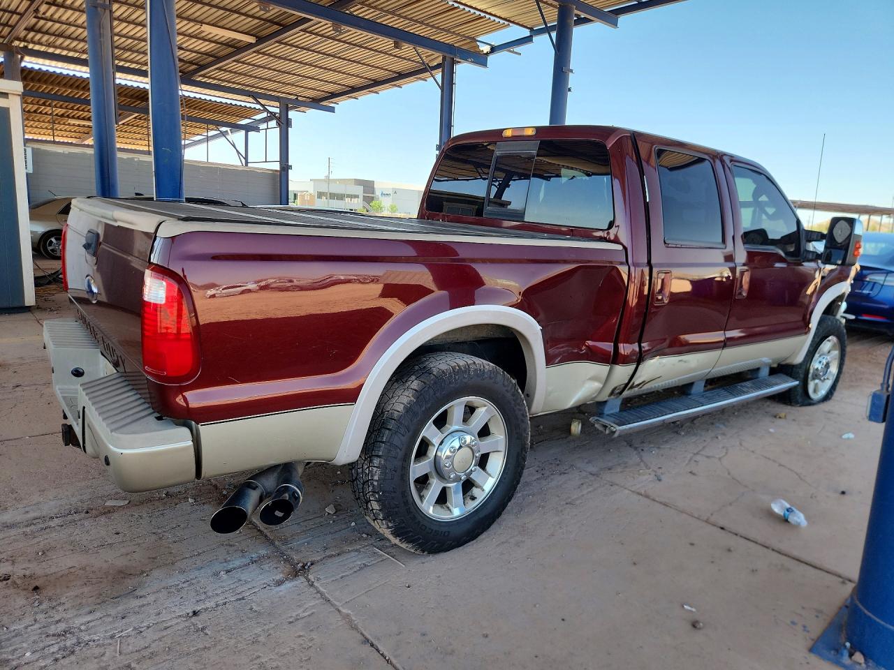 2010 Ford F250 Super Duty Burgundy vin: 1FTSW2BR1AEB14818
