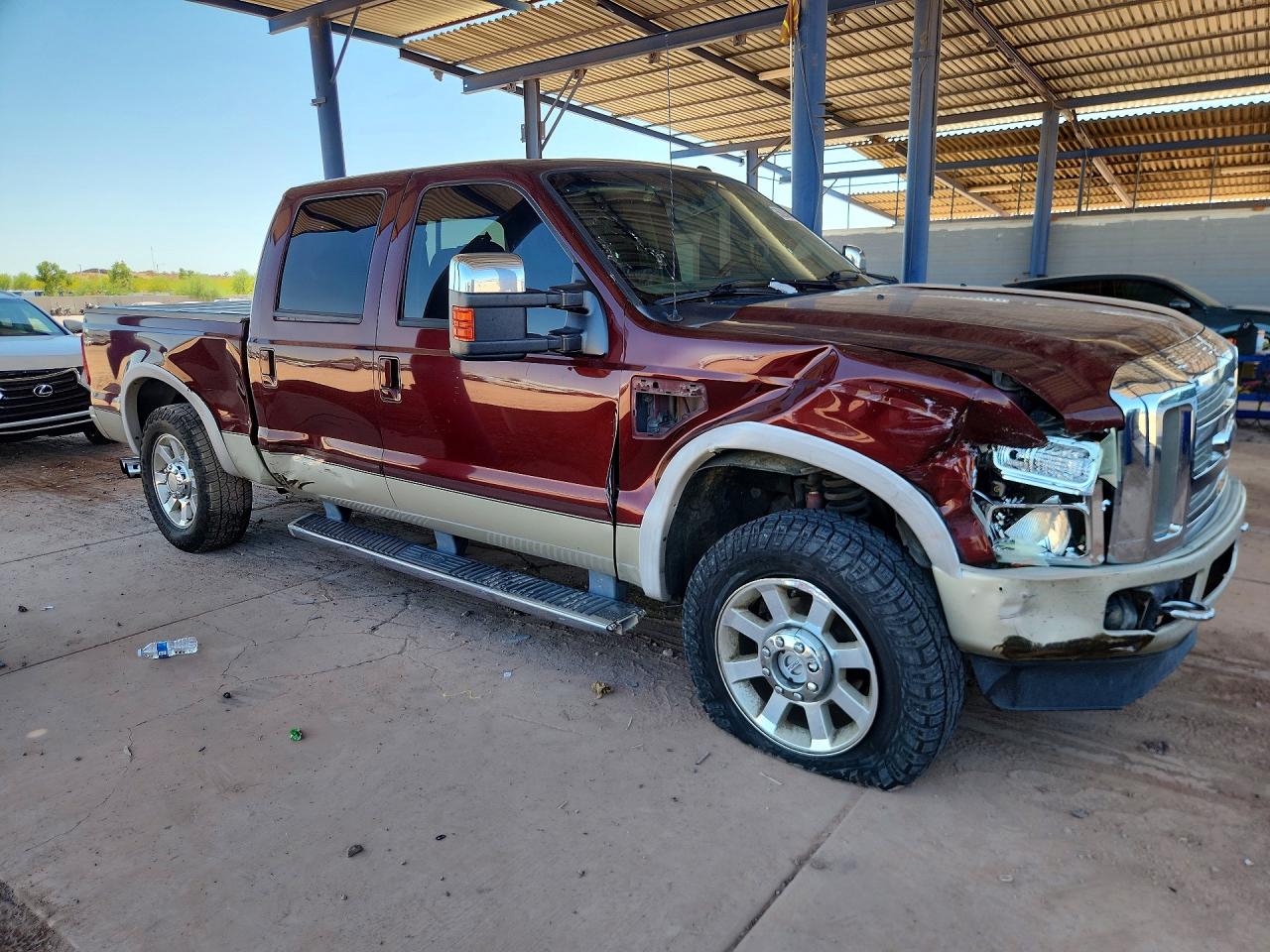 2010 Ford F250 Super Duty Burgundy vin: 1FTSW2BR1AEB14818