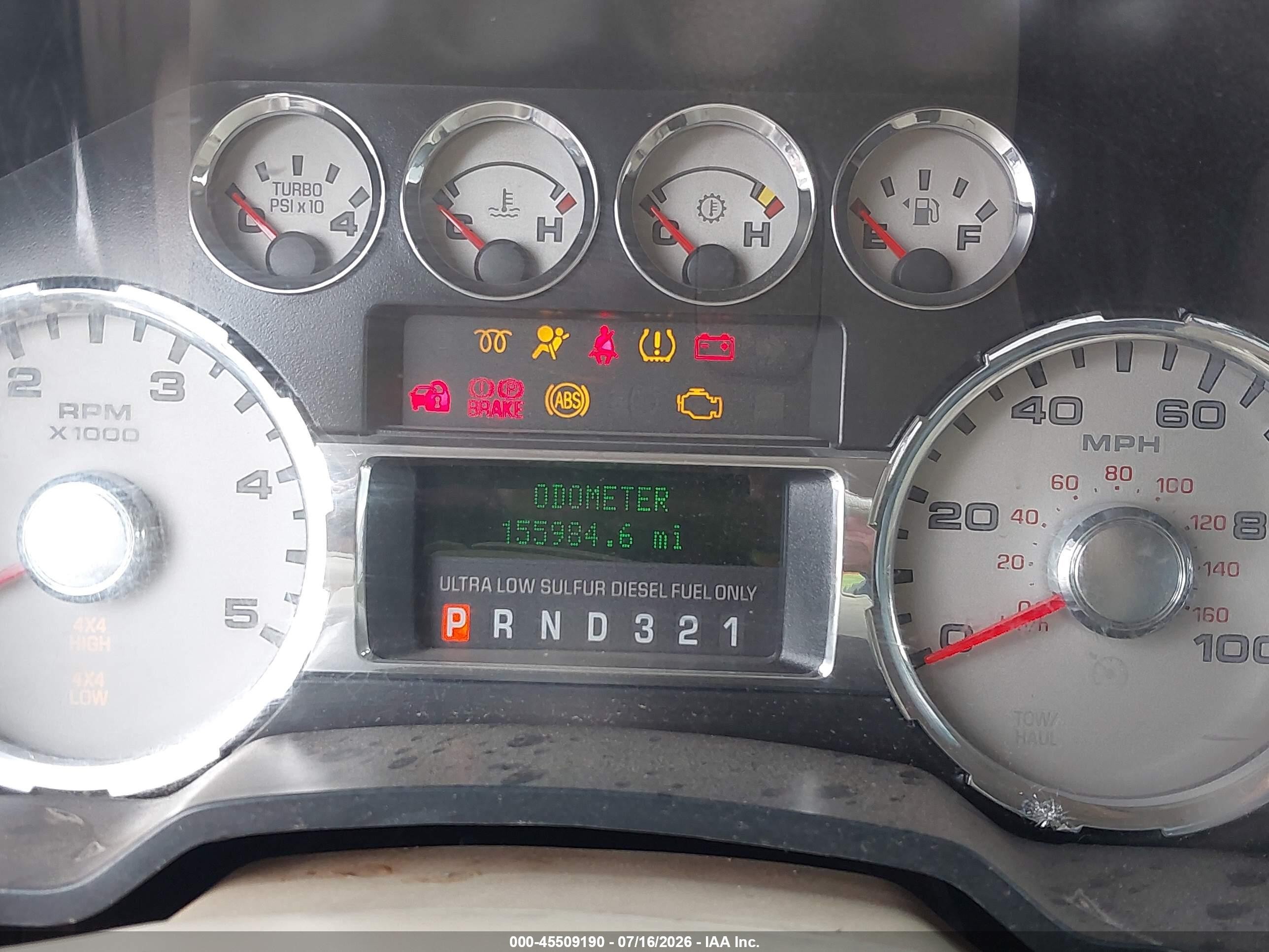2010 Ford F-250 Cabela's/harley-davidson/king Ranch/lariat/xl/xlt Желто-коричневый vin: 1FTSW2BR1AEB32364