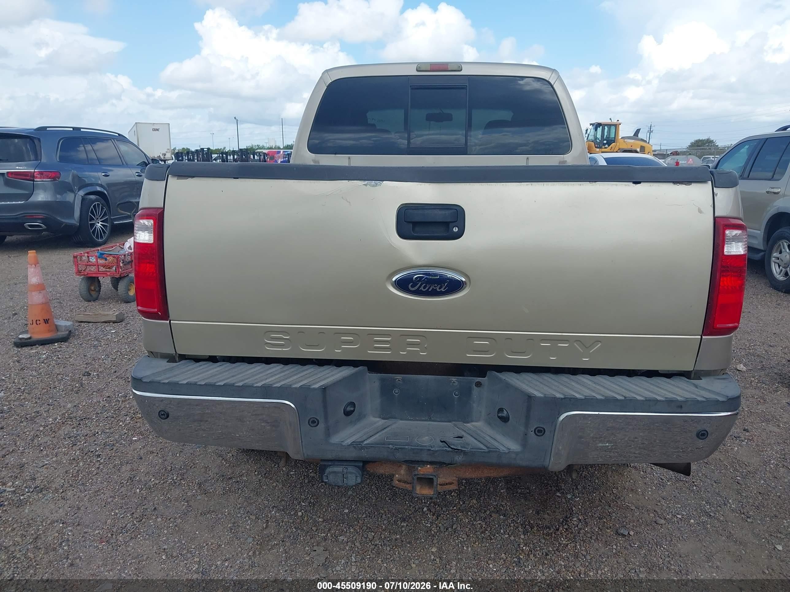 2010 Ford F-250 Cabela's/harley-davidson/king Ranch/lariat/xl/xlt Желто-коричневый vin: 1FTSW2BR1AEB32364