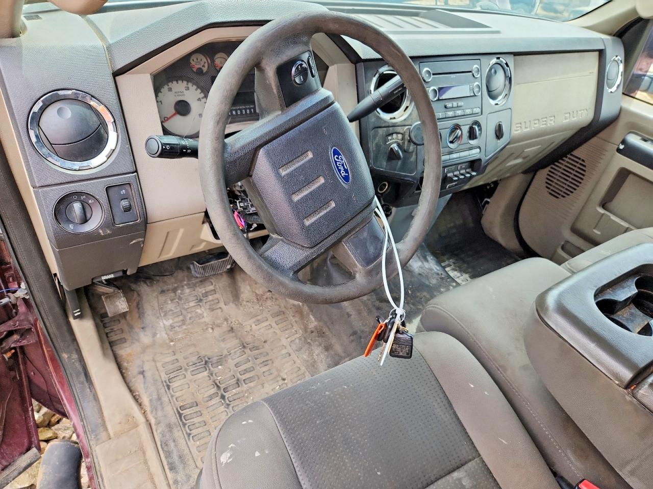 2010 Ford F250 Super Duty Burgundy vin: 1FTSW2BR3AEB08437
