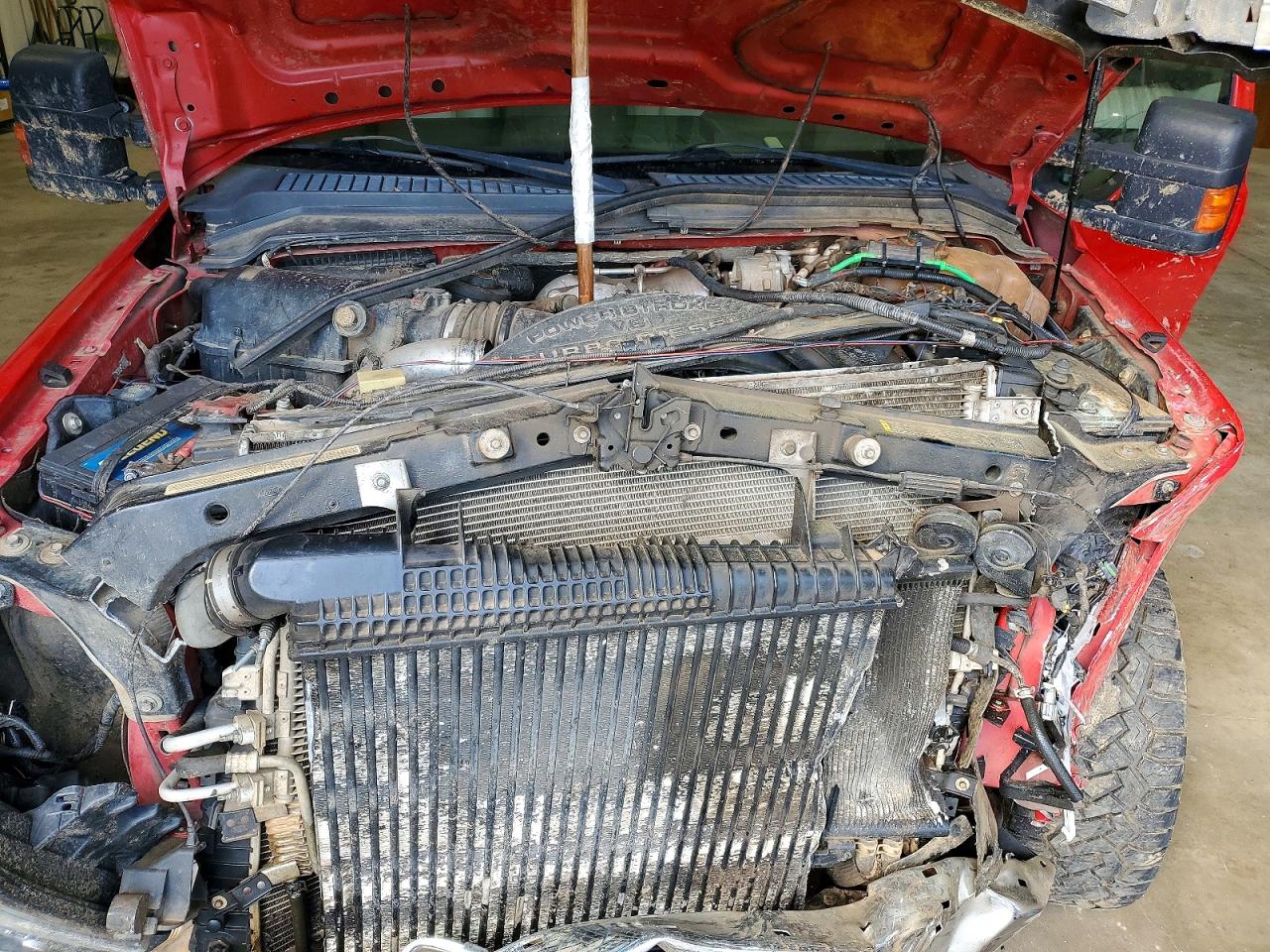 2010 Ford F250 Super Duty Red vin: 1FTSW2BR7AEA09216