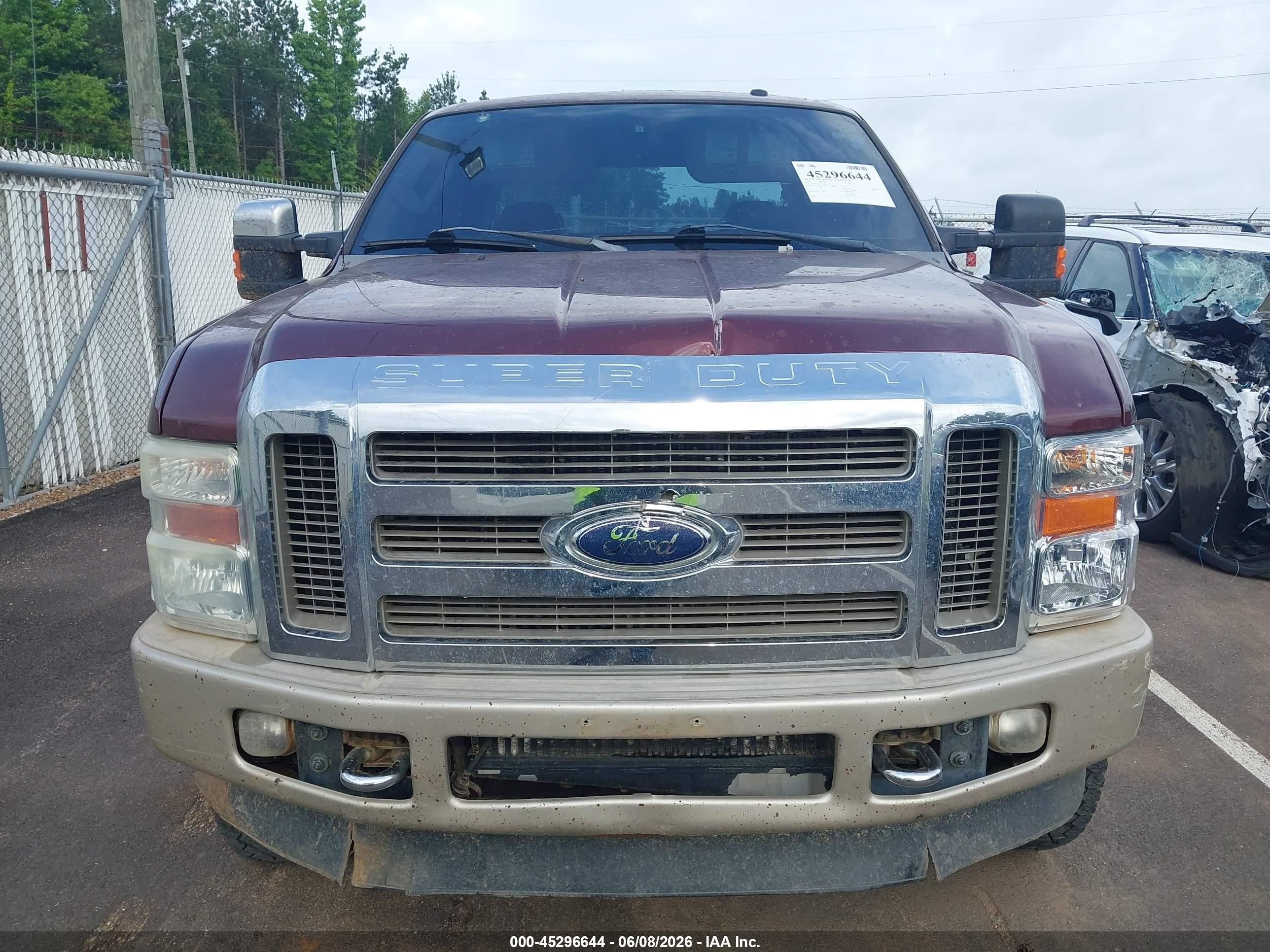 2010 Ford F-250 Cabela's/harley-davidson/king Ranch/lariat/xl/xlt Maroon vin: 1FTSW2BR9AEB31852