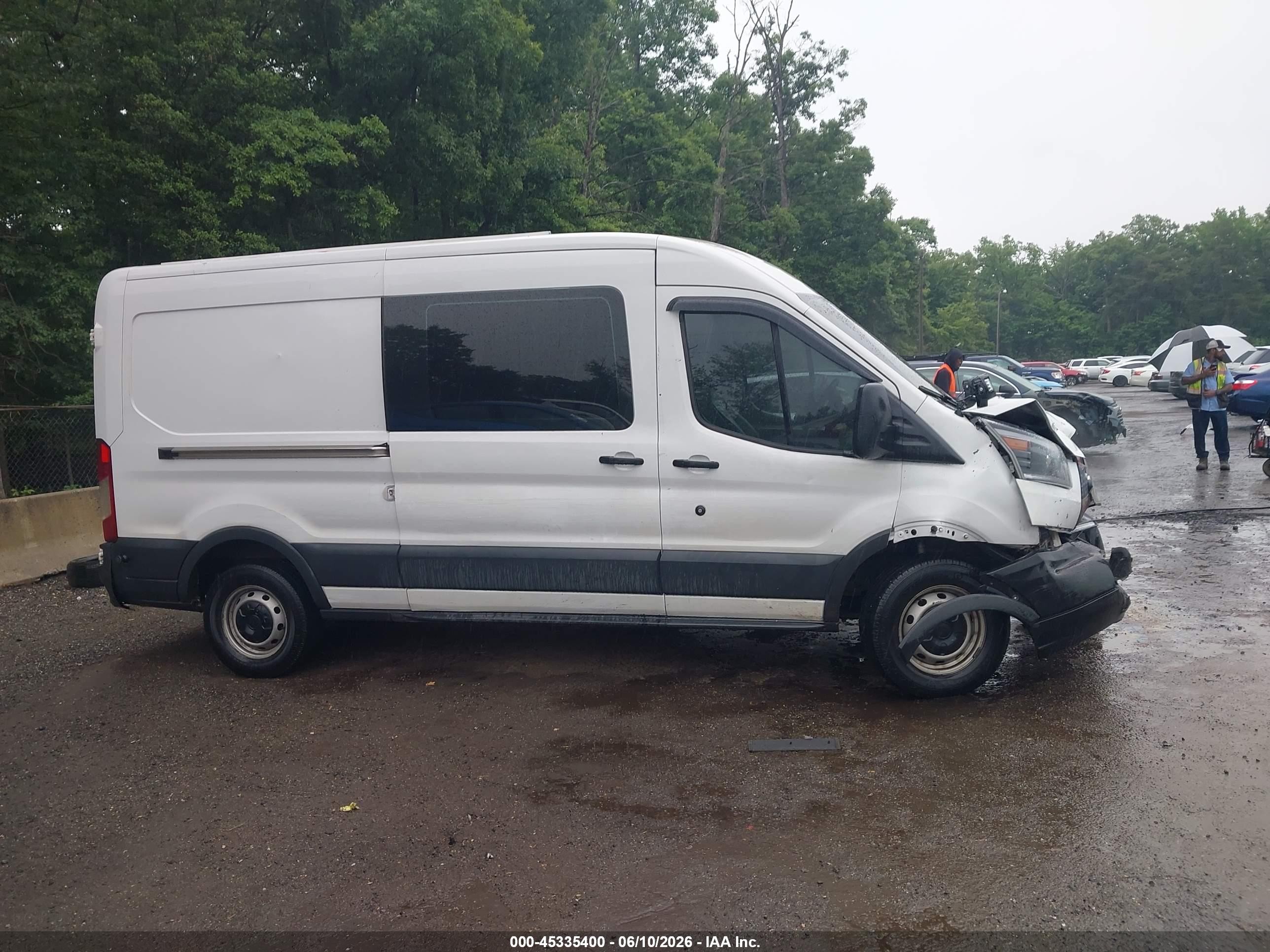 2015 Ford Transit-350 White vin: 1FTSW2CG3FKA78409