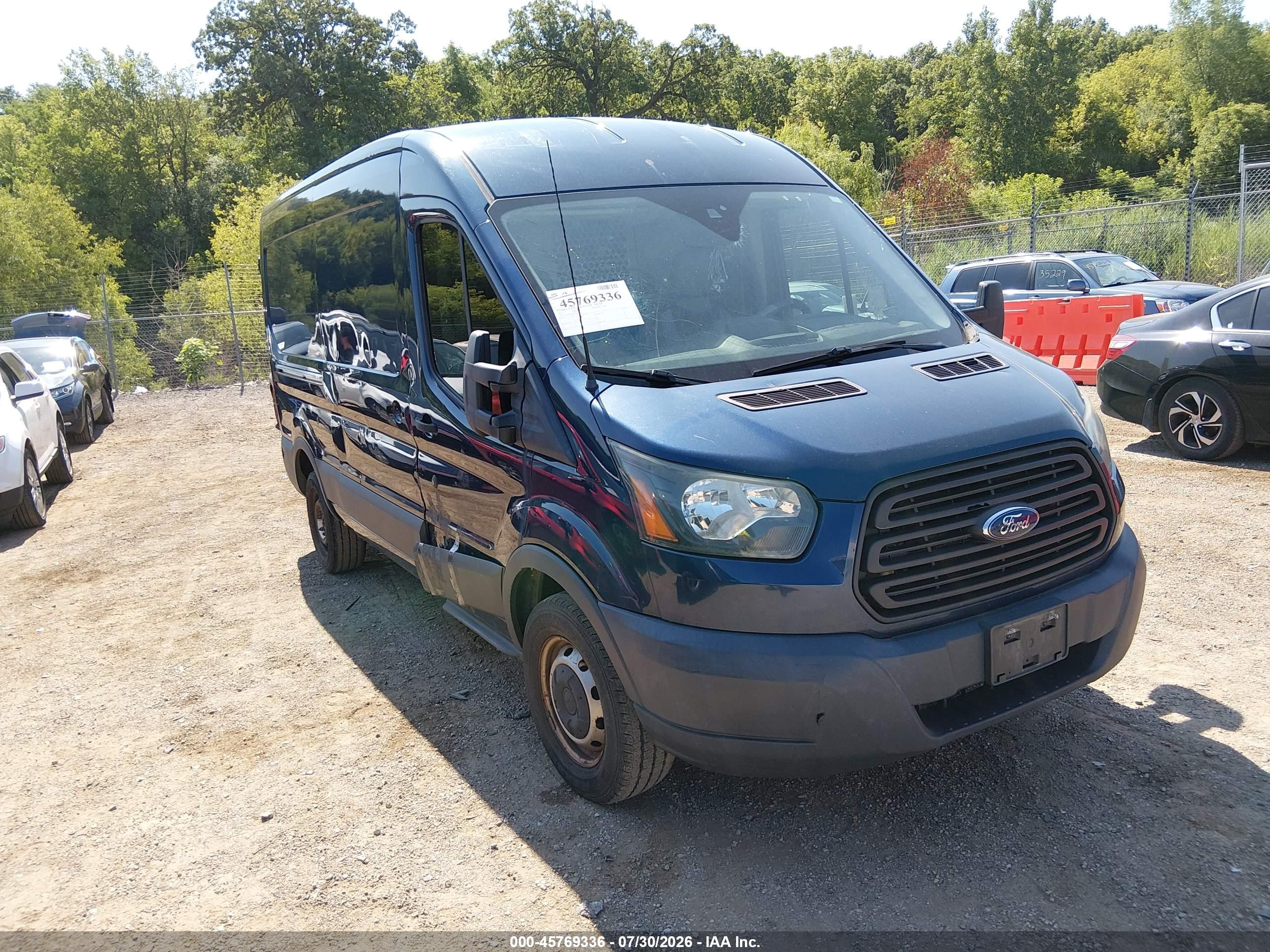2015 Ford Transit-350   Dark Blue vin: 1FTSW2CM4FKA12019