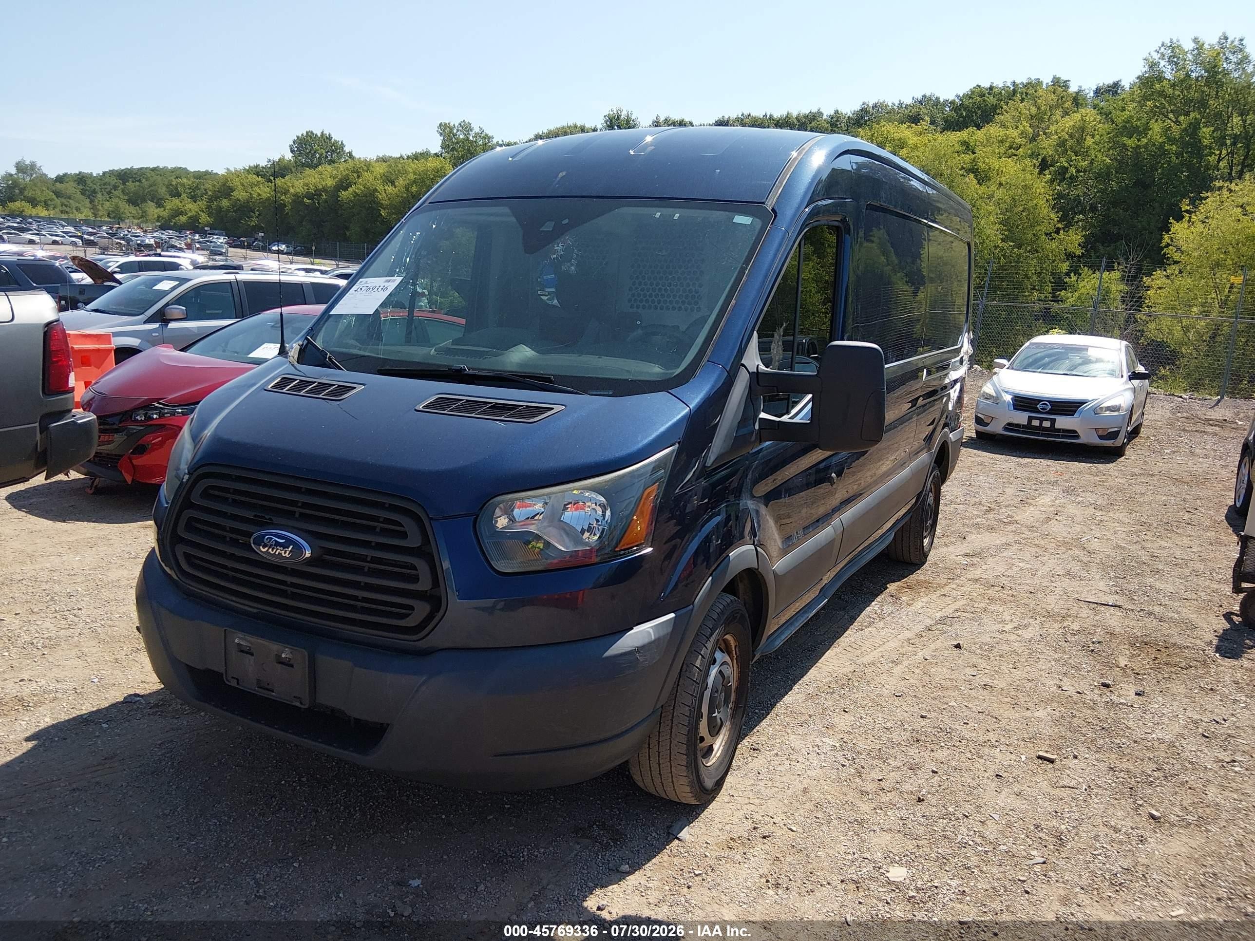 2015 Ford Transit-350   Dark Blue vin: 1FTSW2CM4FKA12019