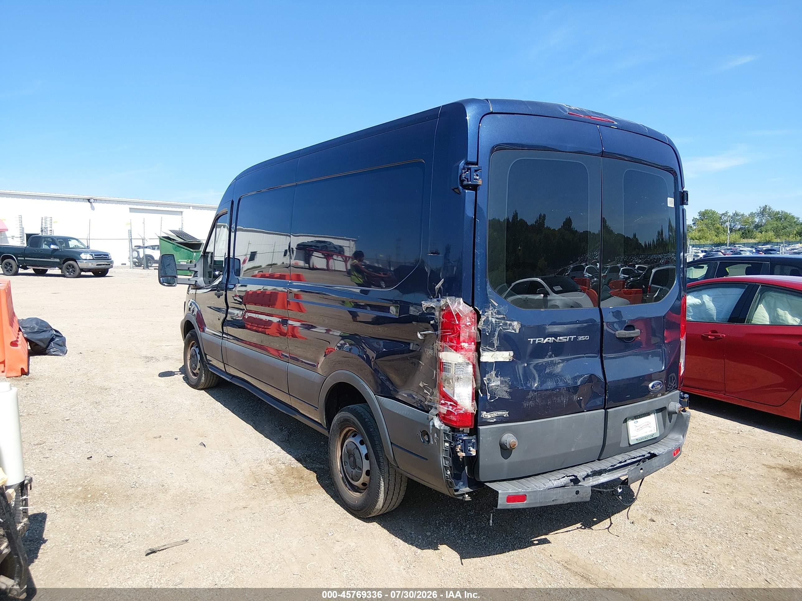 2015 Ford Transit-350   Dark Blue vin: 1FTSW2CM4FKA12019