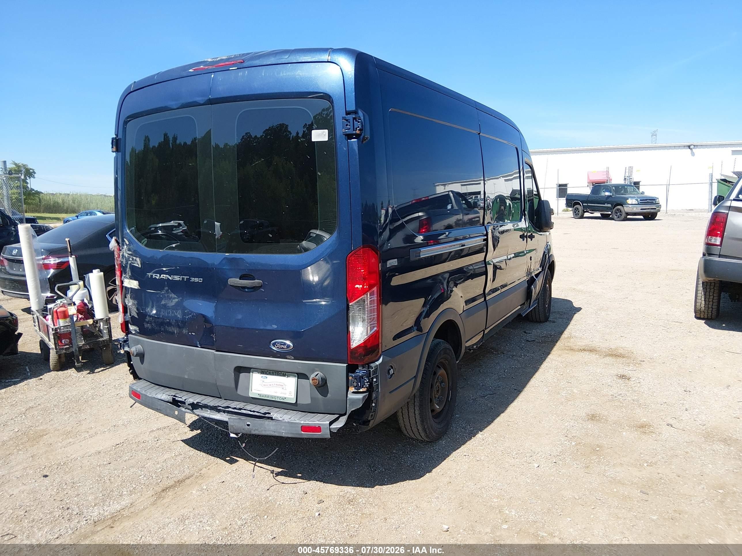 2015 Ford Transit-350   Dark Blue vin: 1FTSW2CM4FKA12019