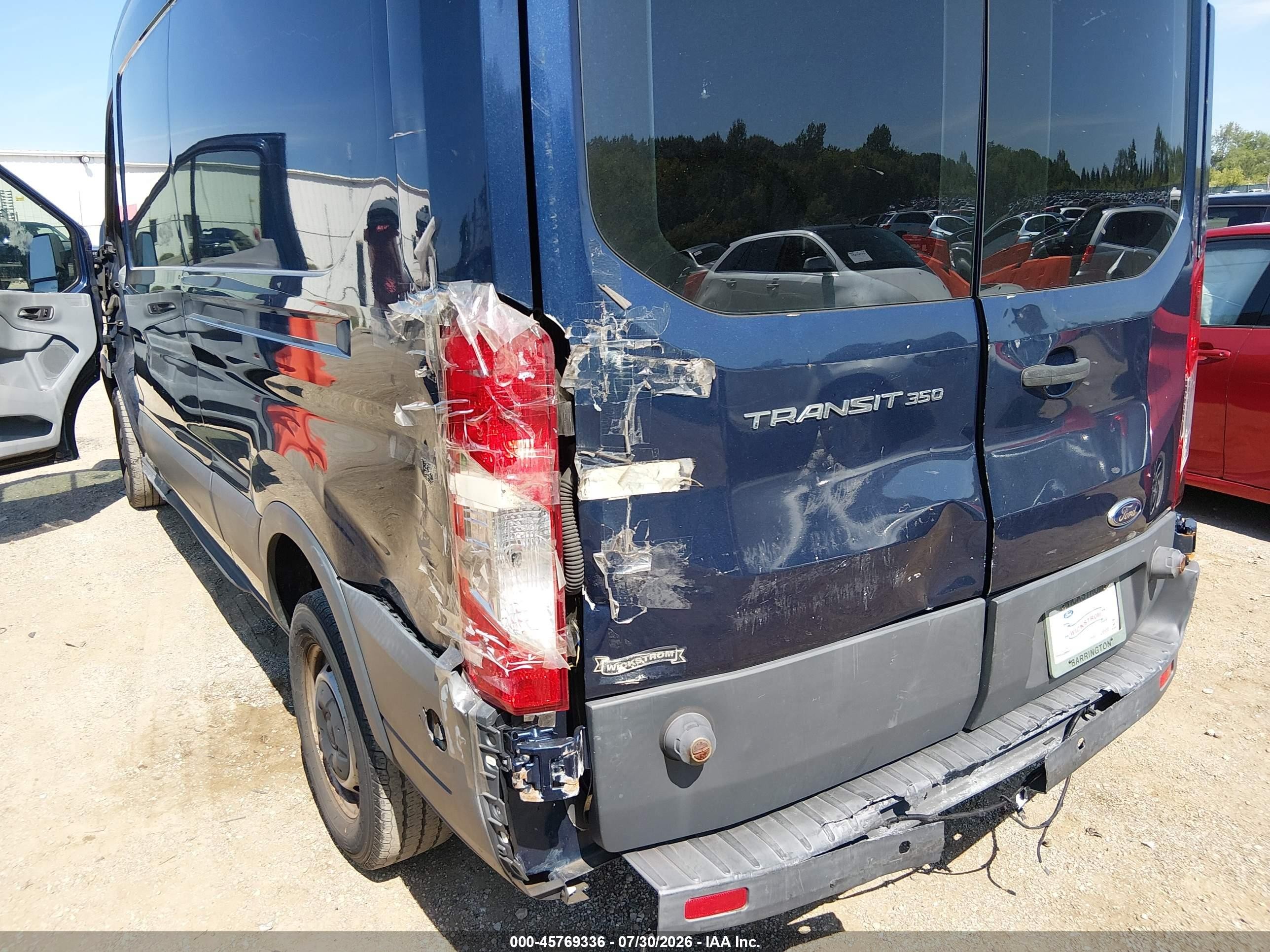 2015 Ford Transit-350   Dark Blue vin: 1FTSW2CM4FKA12019