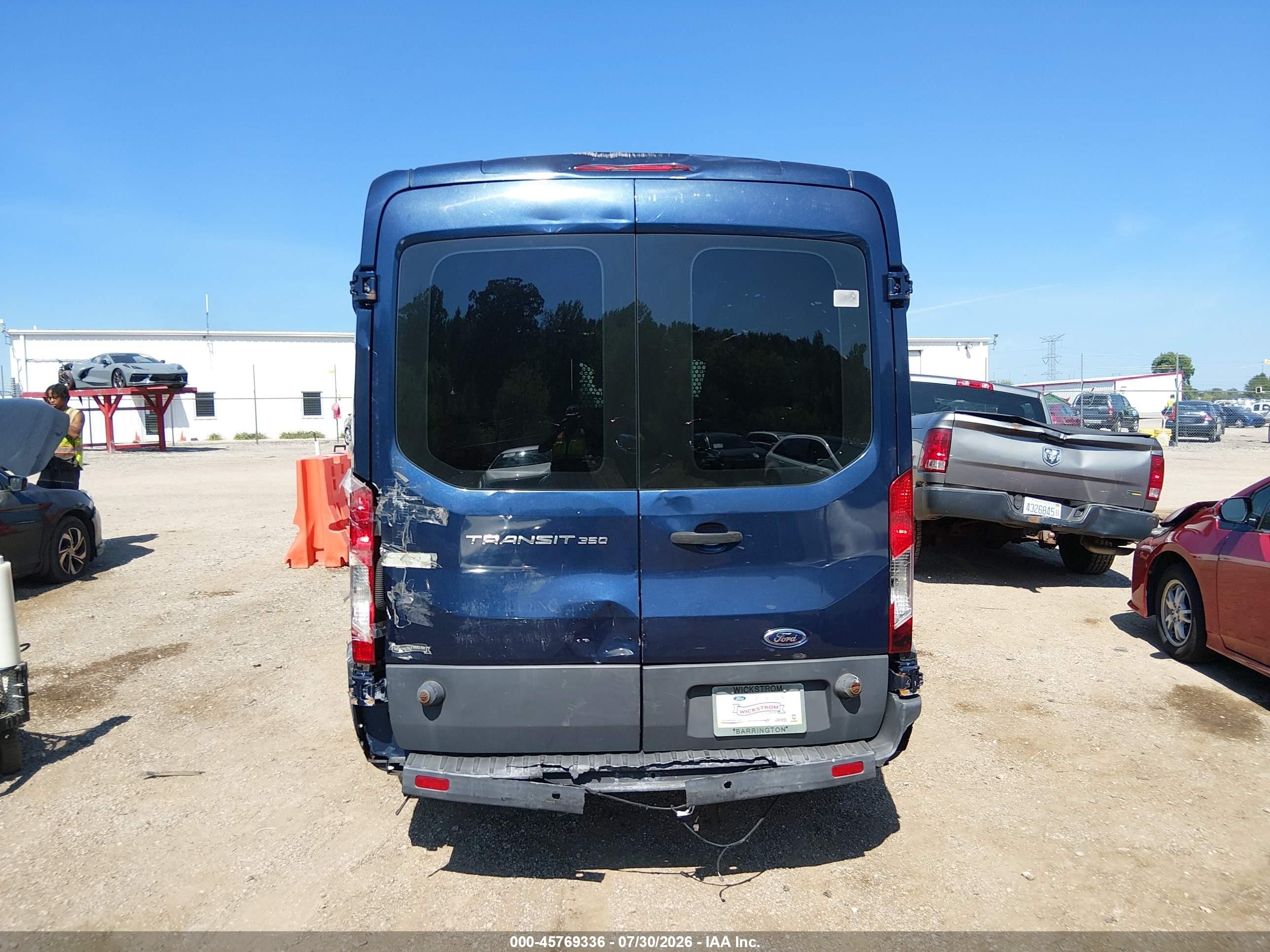 2015 Ford Transit-350   Dark Blue vin: 1FTSW2CM4FKA12019