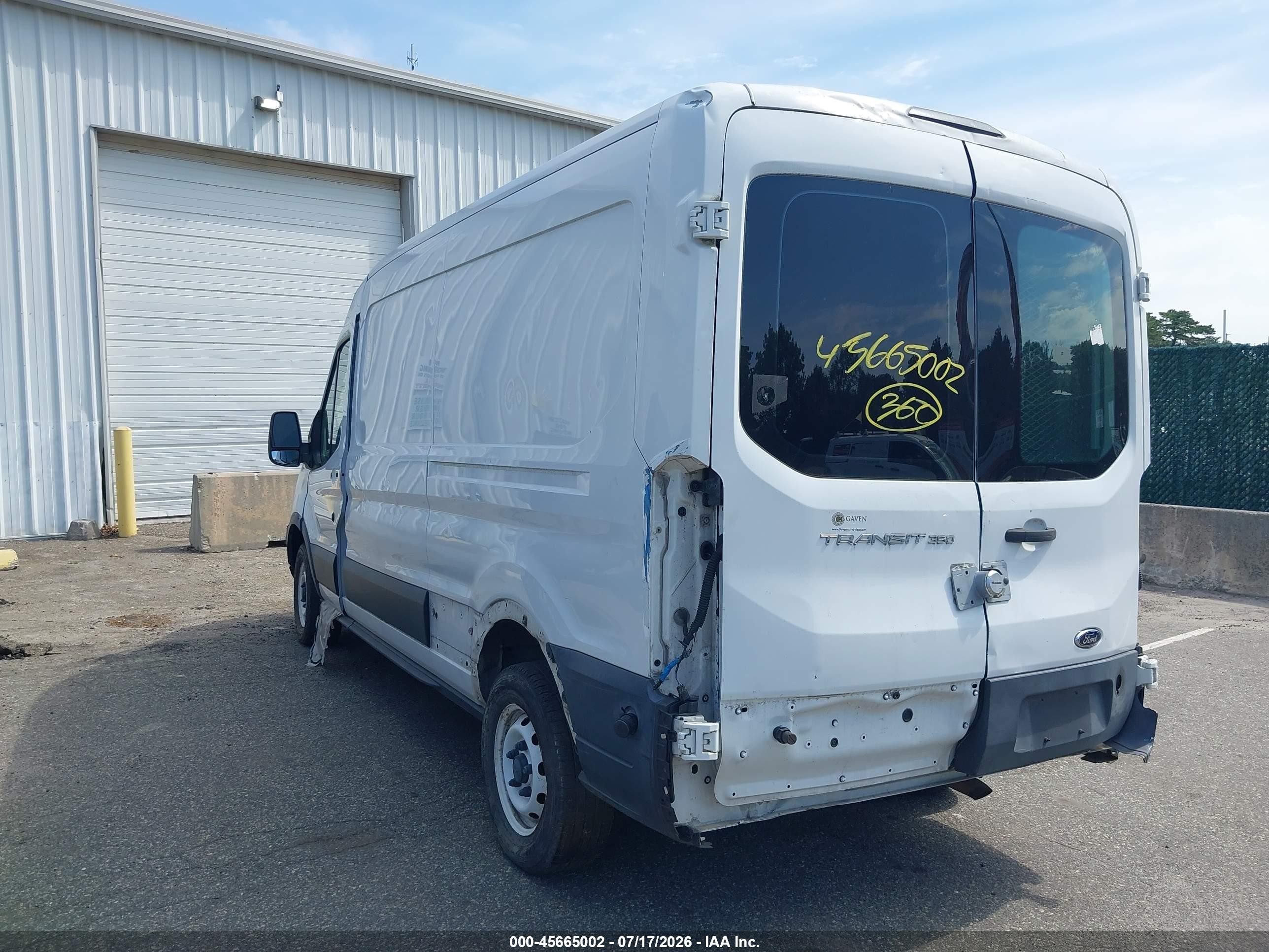 2015 Ford Transit-350   White vin: 1FTSW2CM7FKA10197