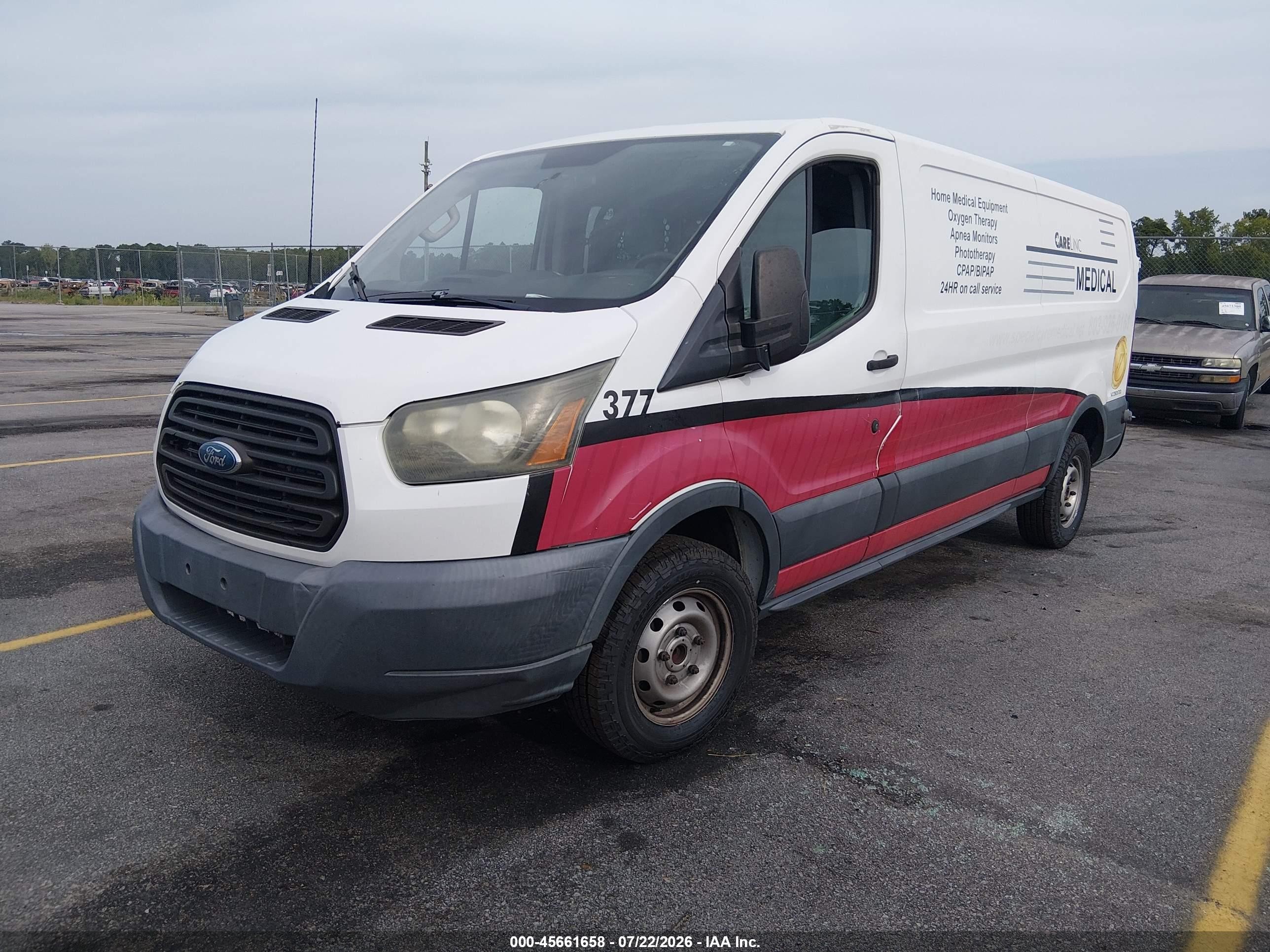 2015 Ford Transit-350   White vin: 1FTSW2YM0FKA51859