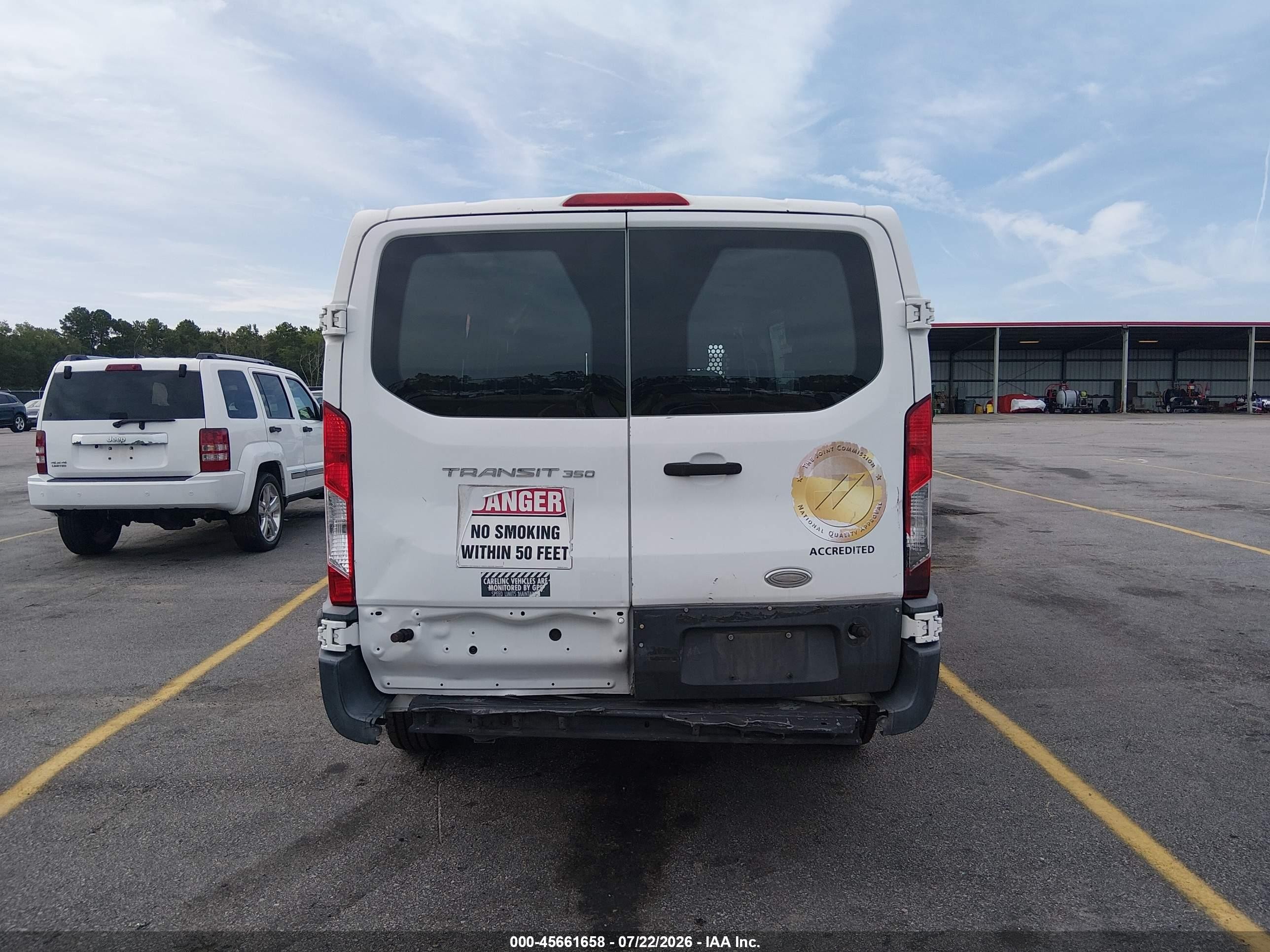 2015 Ford Transit-350   White vin: 1FTSW2YM0FKA51859