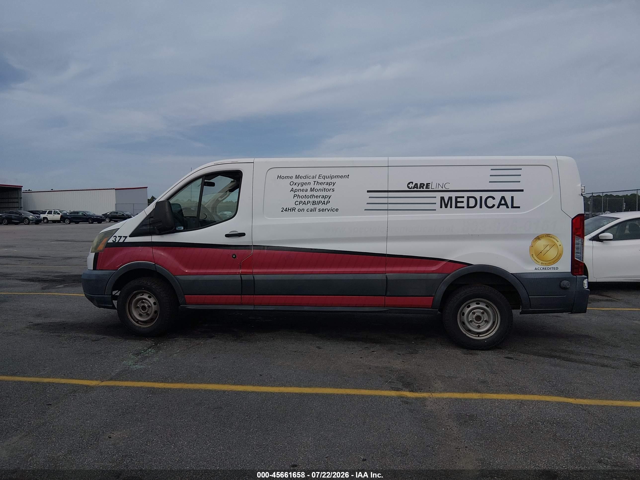 2015 Ford Transit-350   White vin: 1FTSW2YM0FKA51859