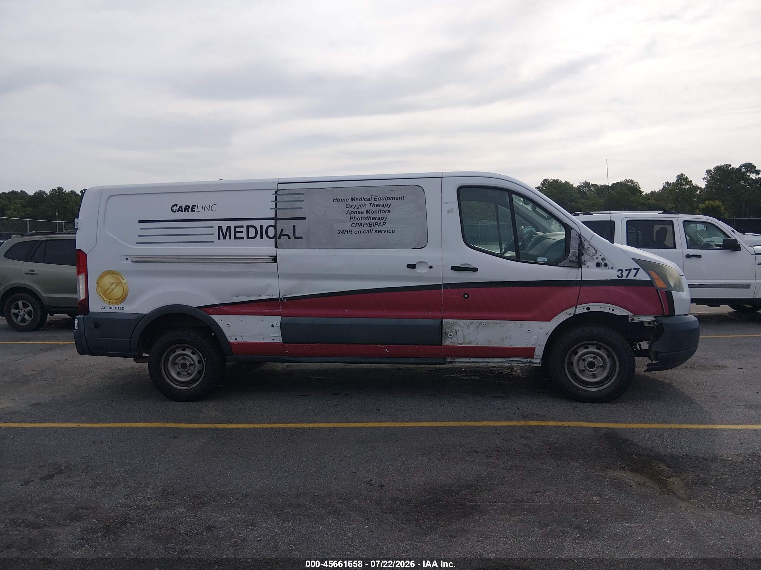 2015 Ford Transit-350   White vin: 1FTSW2YM0FKA51859