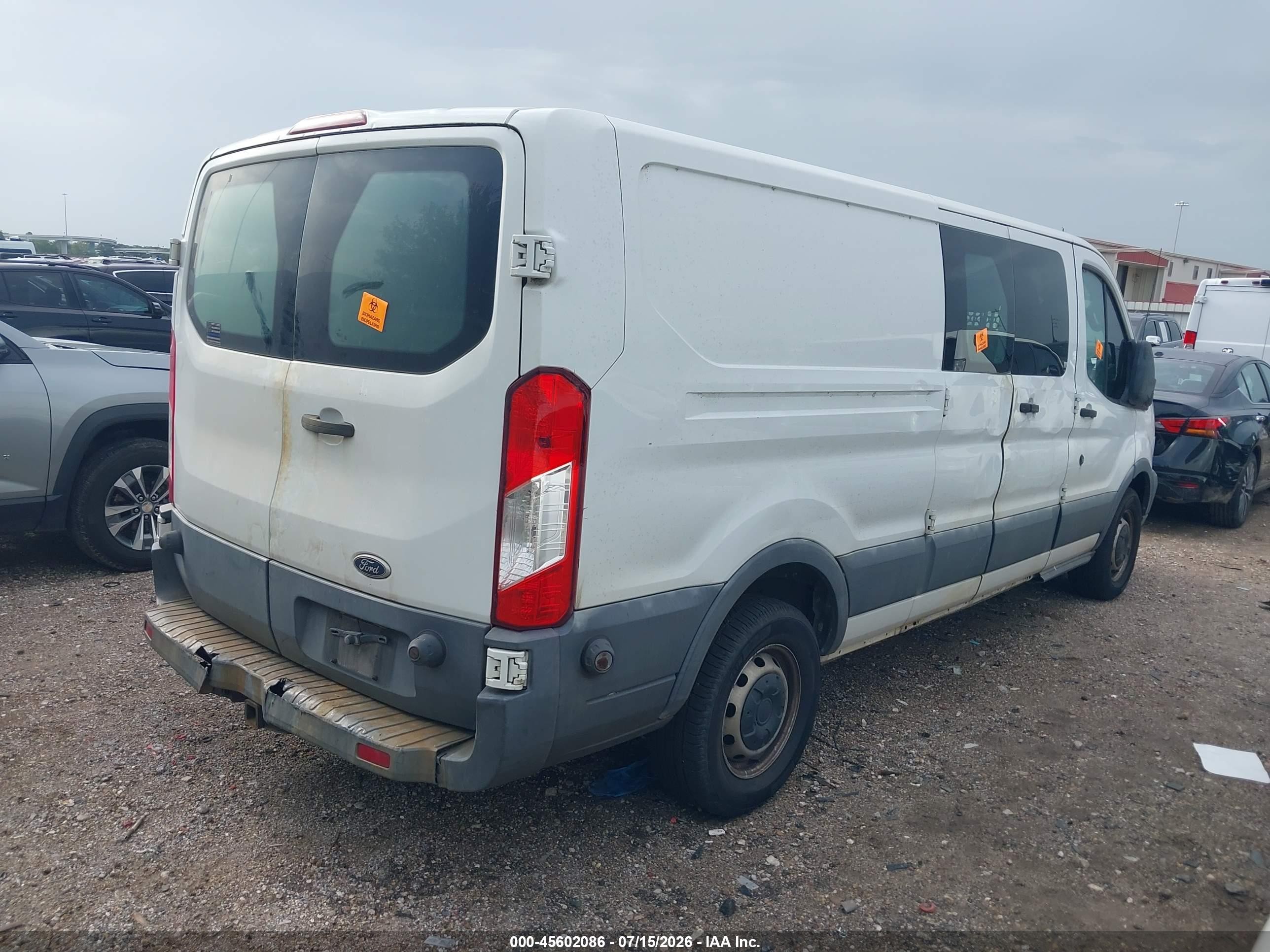 2015 Ford Transit-350   Белый vin: 1FTSW2ZM8FKB28668