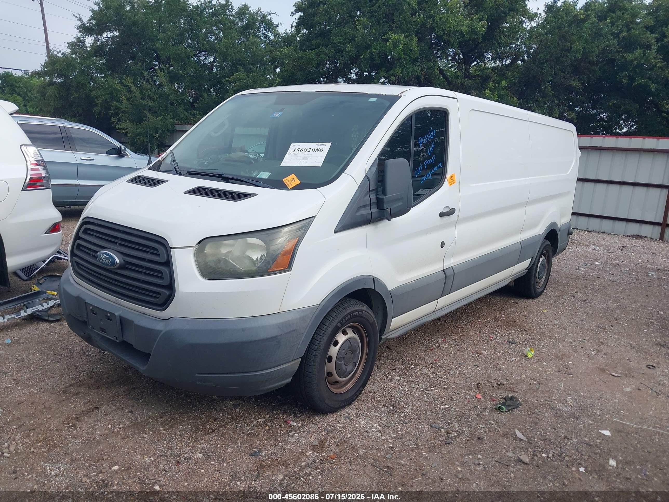 2015 Ford Transit-350   Белый vin: 1FTSW2ZM8FKB28668