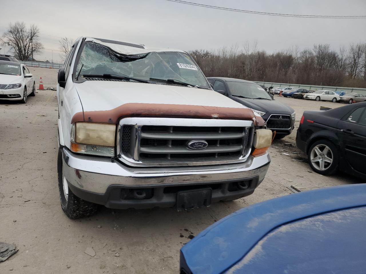 2000 Ford F350 Srw Super Duty White vin: 1FTSW30F0YEA87913