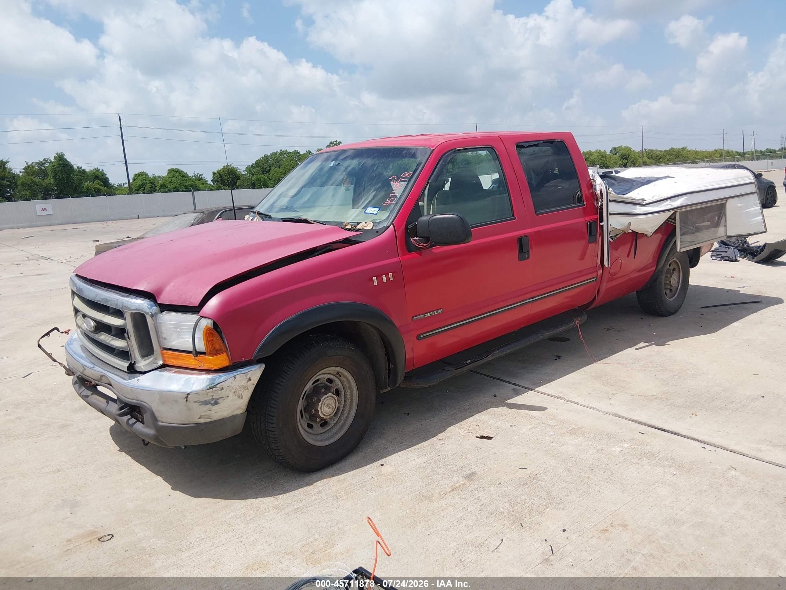 2000 Ford F-350   Red vin: 1FTSW30F3YEB58019