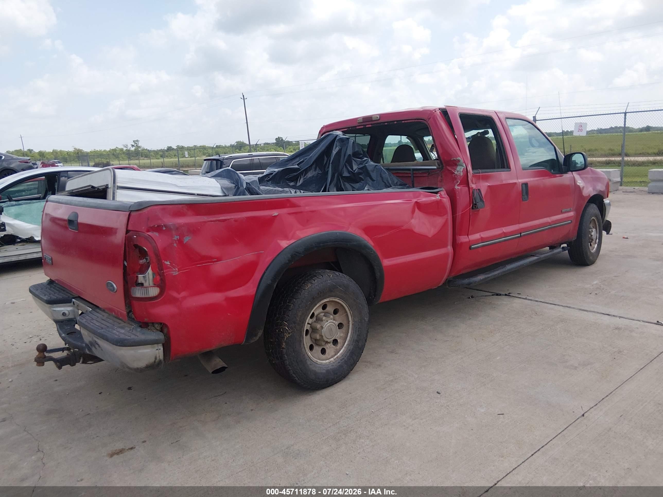 2000 Ford F-350   Red vin: 1FTSW30F3YEB58019
