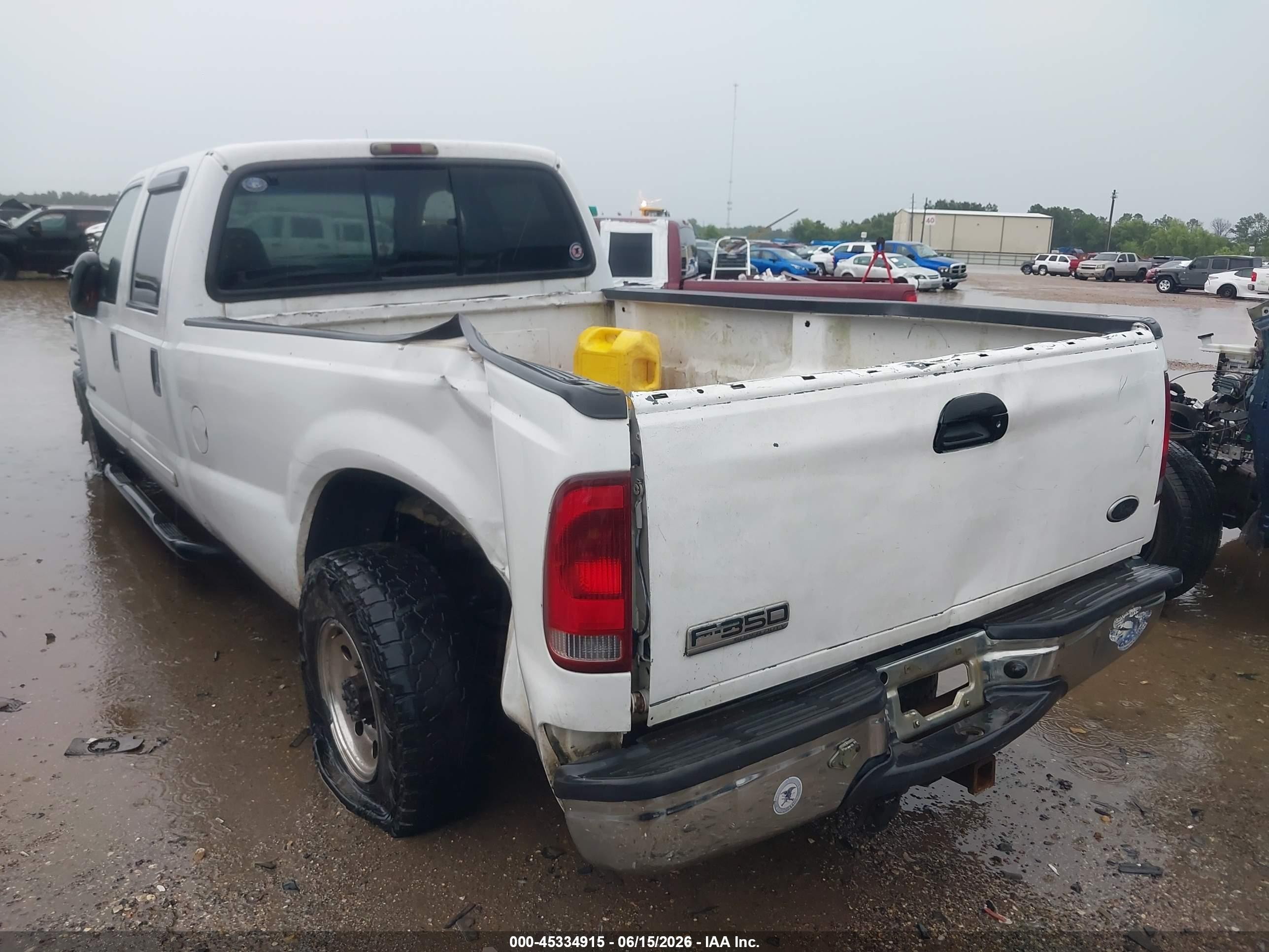 2002 Ford F-350 Lariat/xl/xlt White vin: 1FTSW30F62EA21454