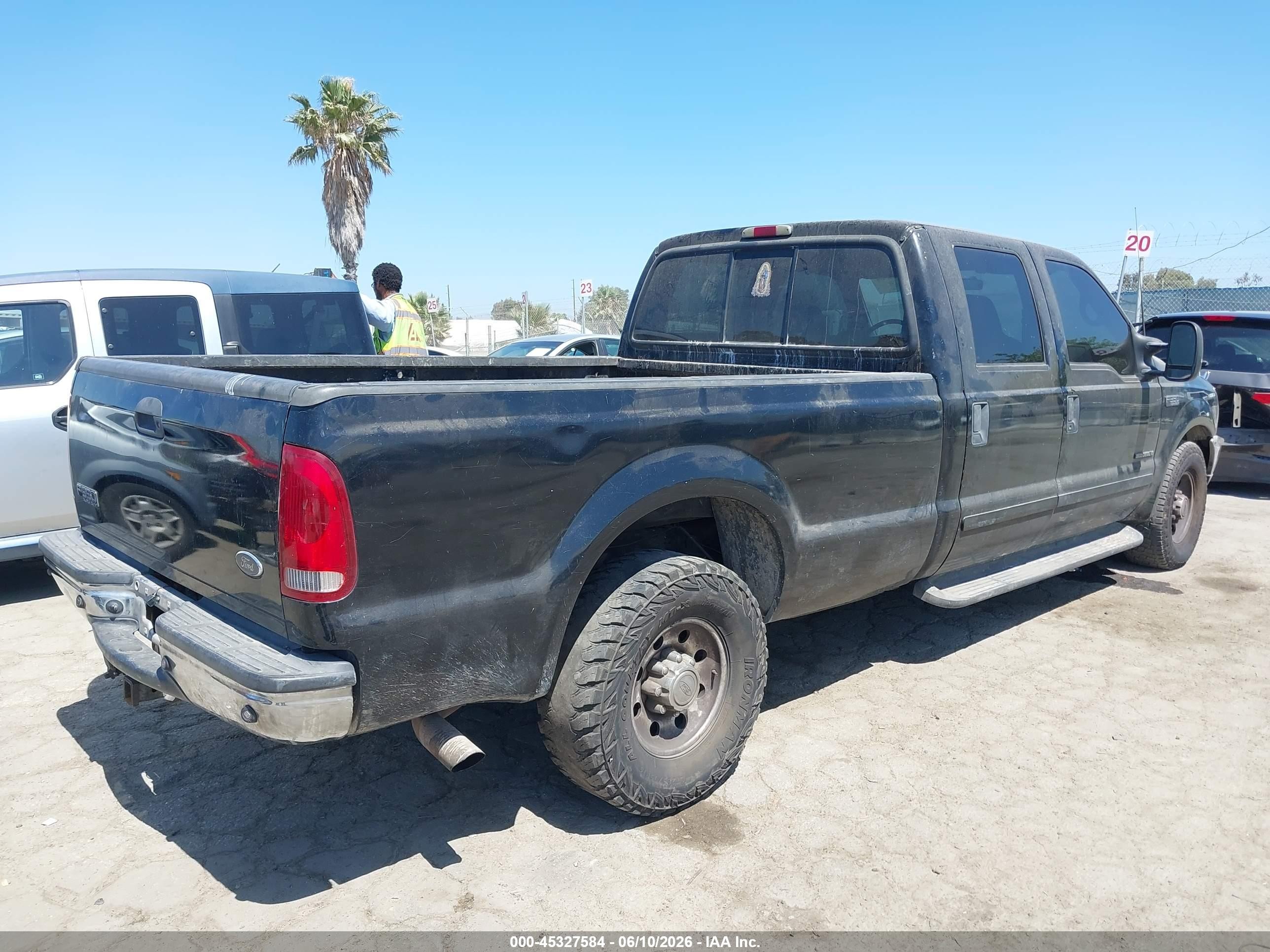 2002 Ford F-350 Lariat/xl/xlt Black vin: 1FTSW30F62EB85352